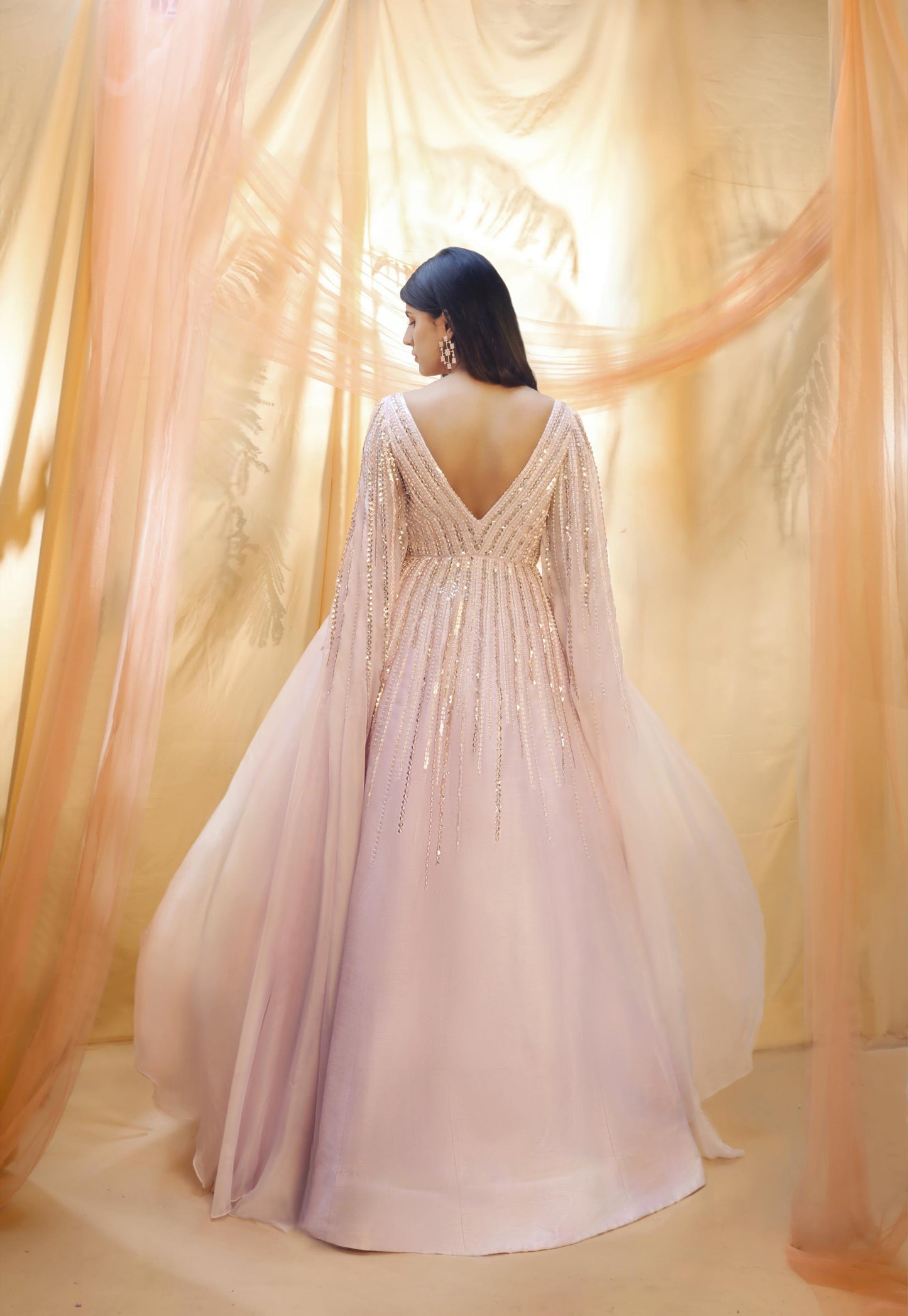 LILAC CUTOUT GOWN