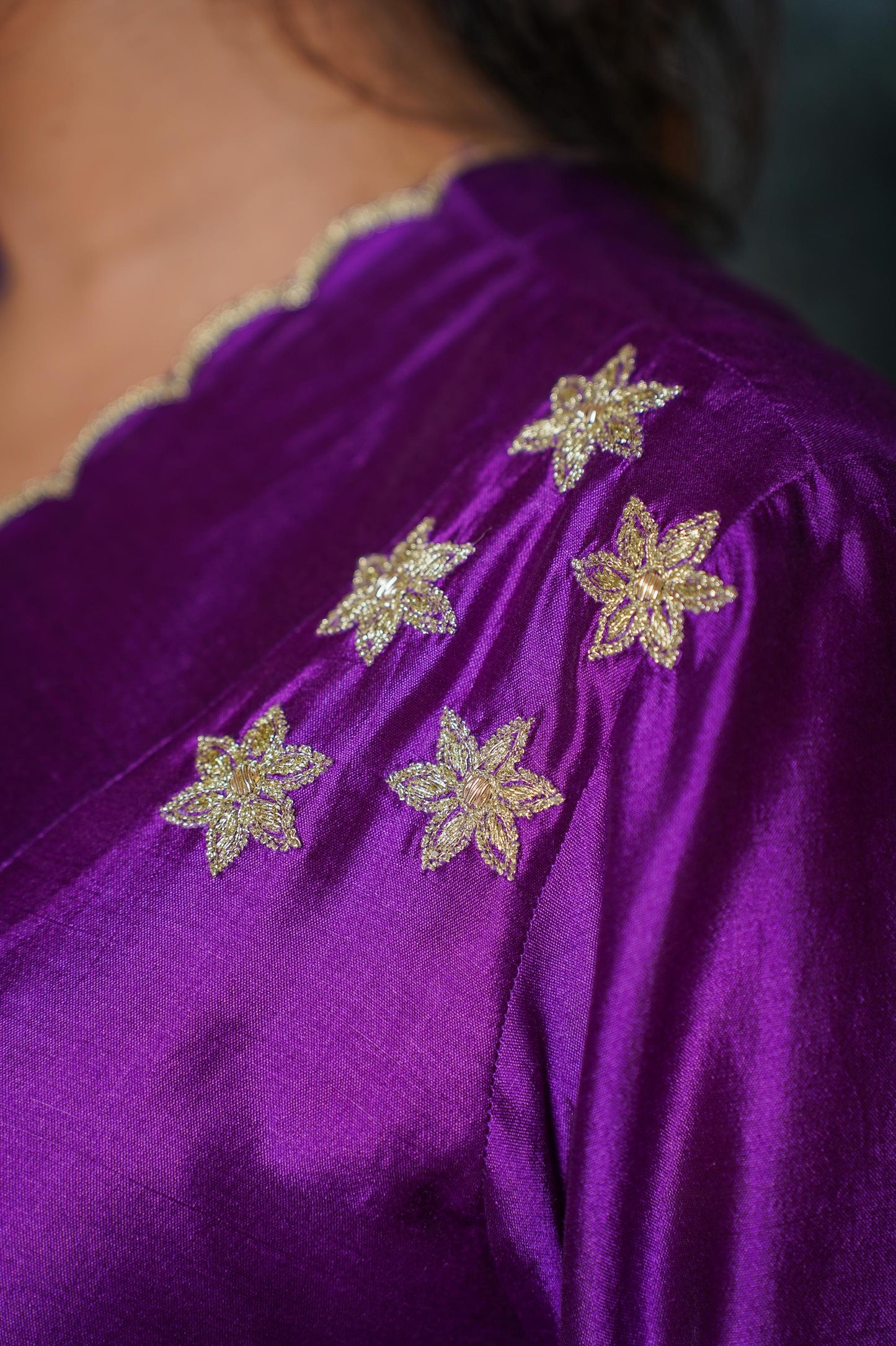 NOOR PURPLE KURTA SET