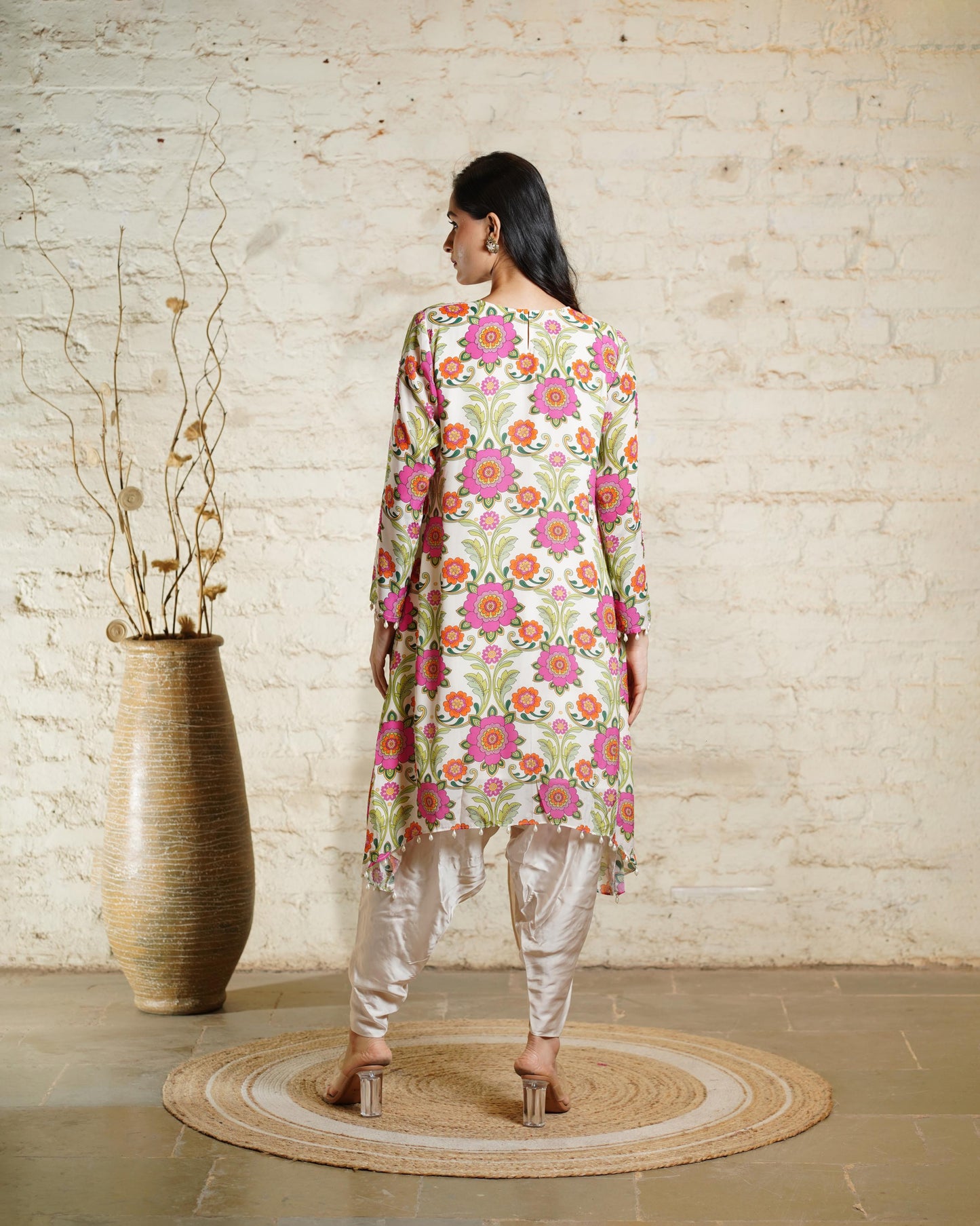 NUSRAT IVORY TUNIC & DHOTI