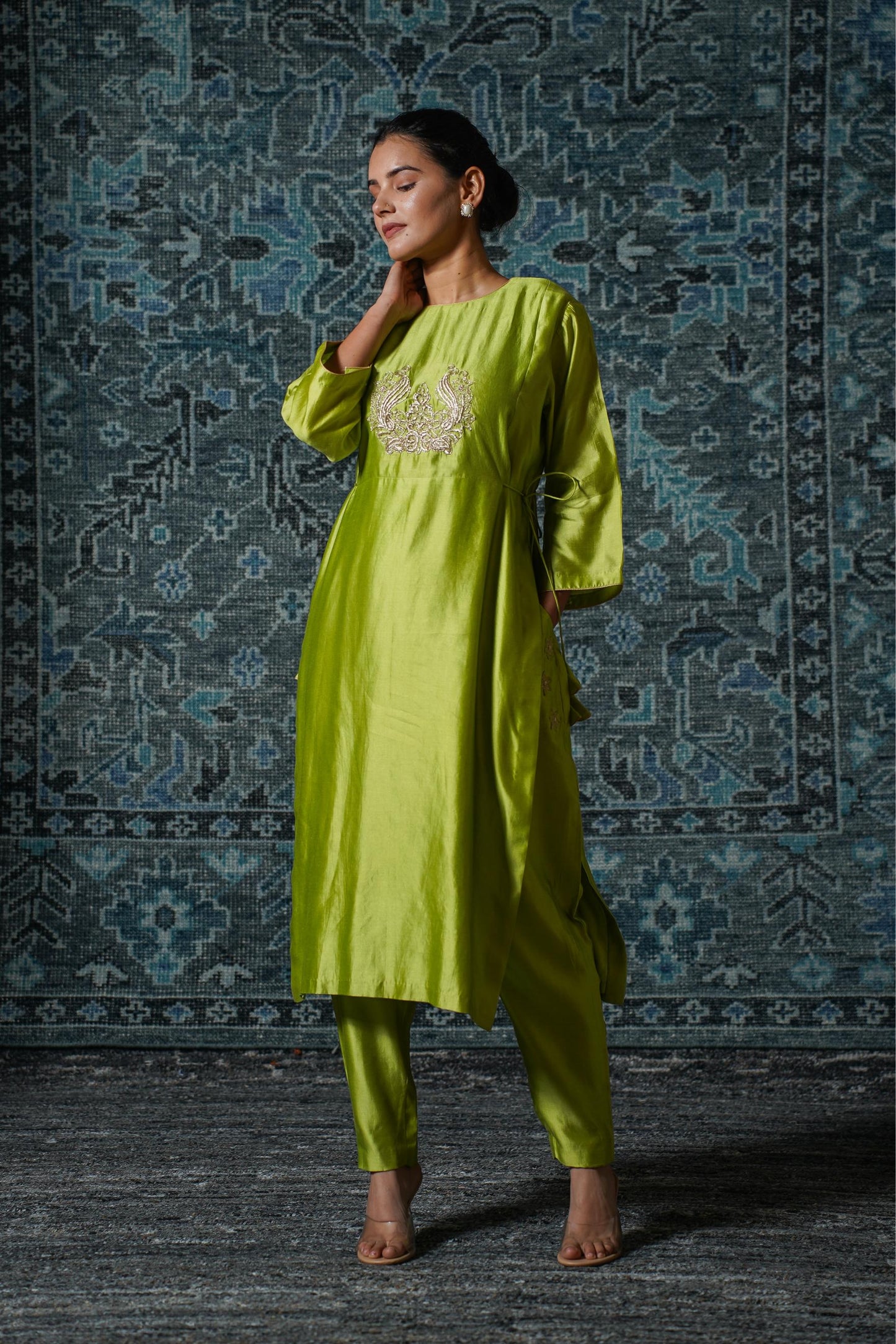 NOOR GREEN KURTA SET