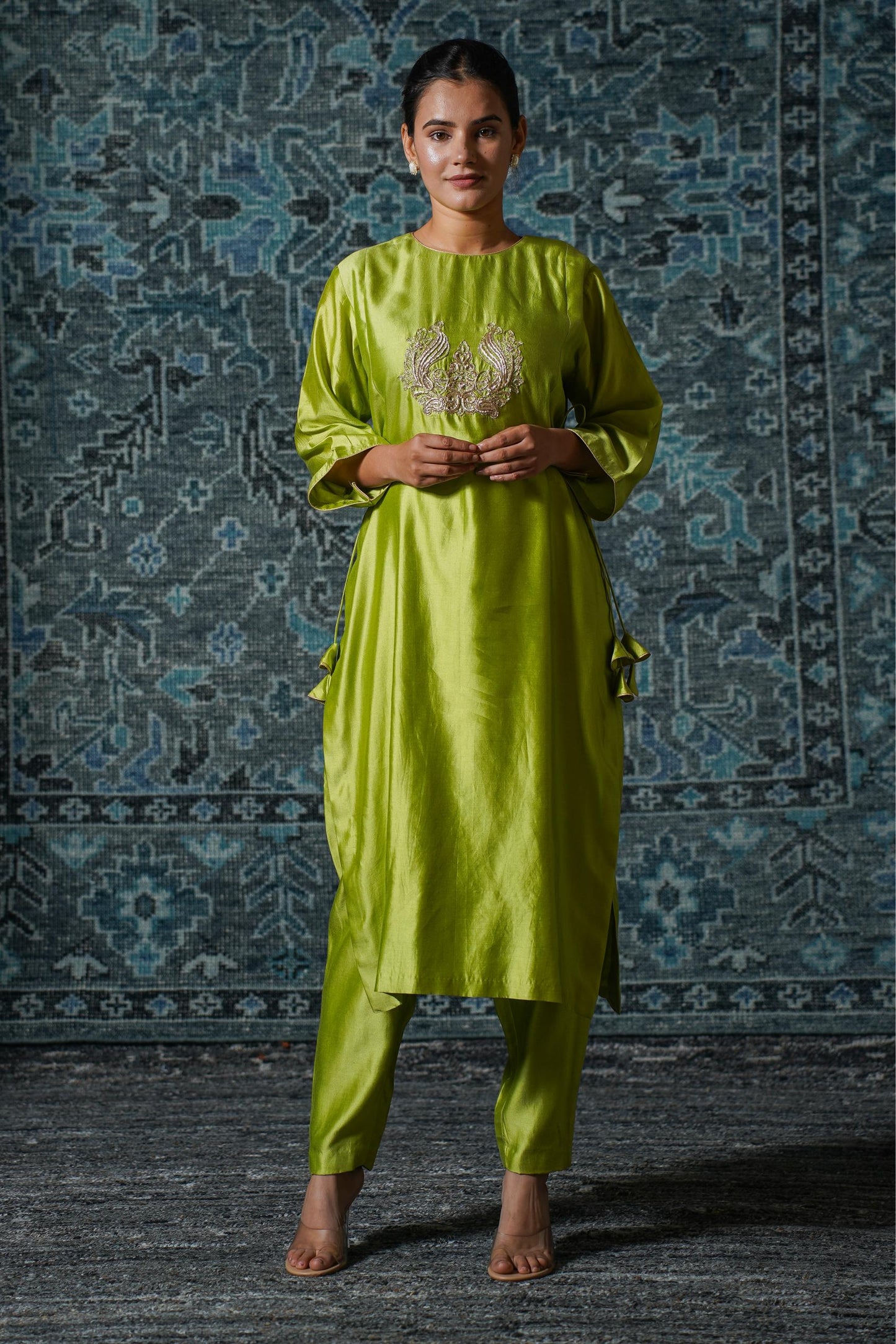 NOOR GREEN KURTA SET