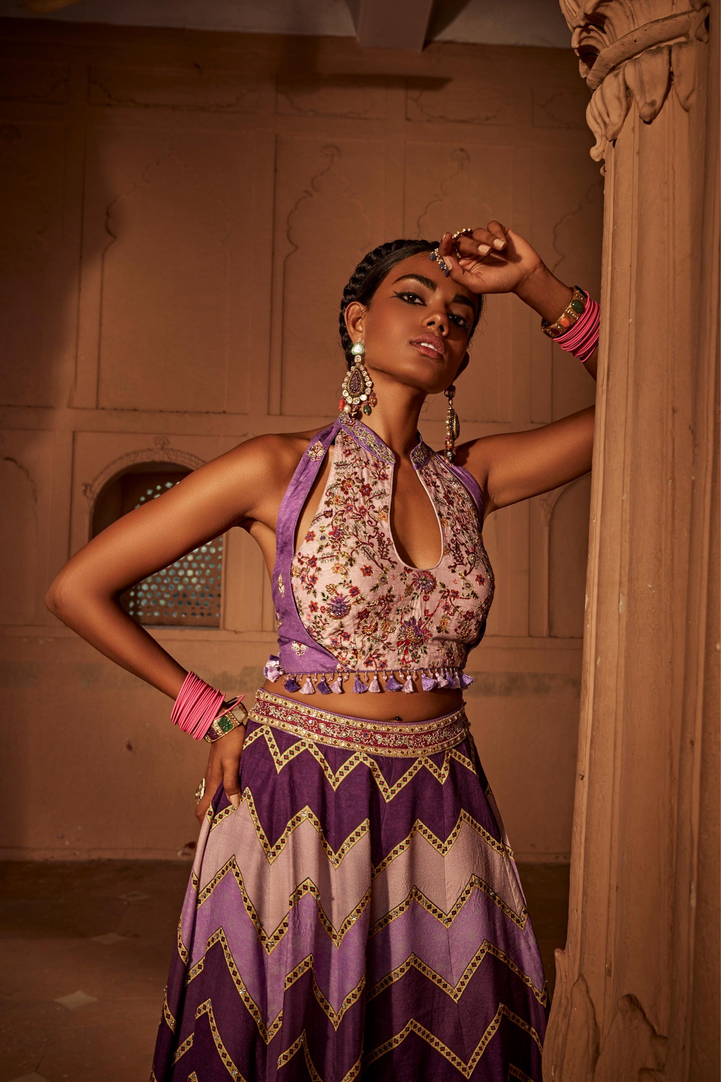 LEHER SHARARA SET