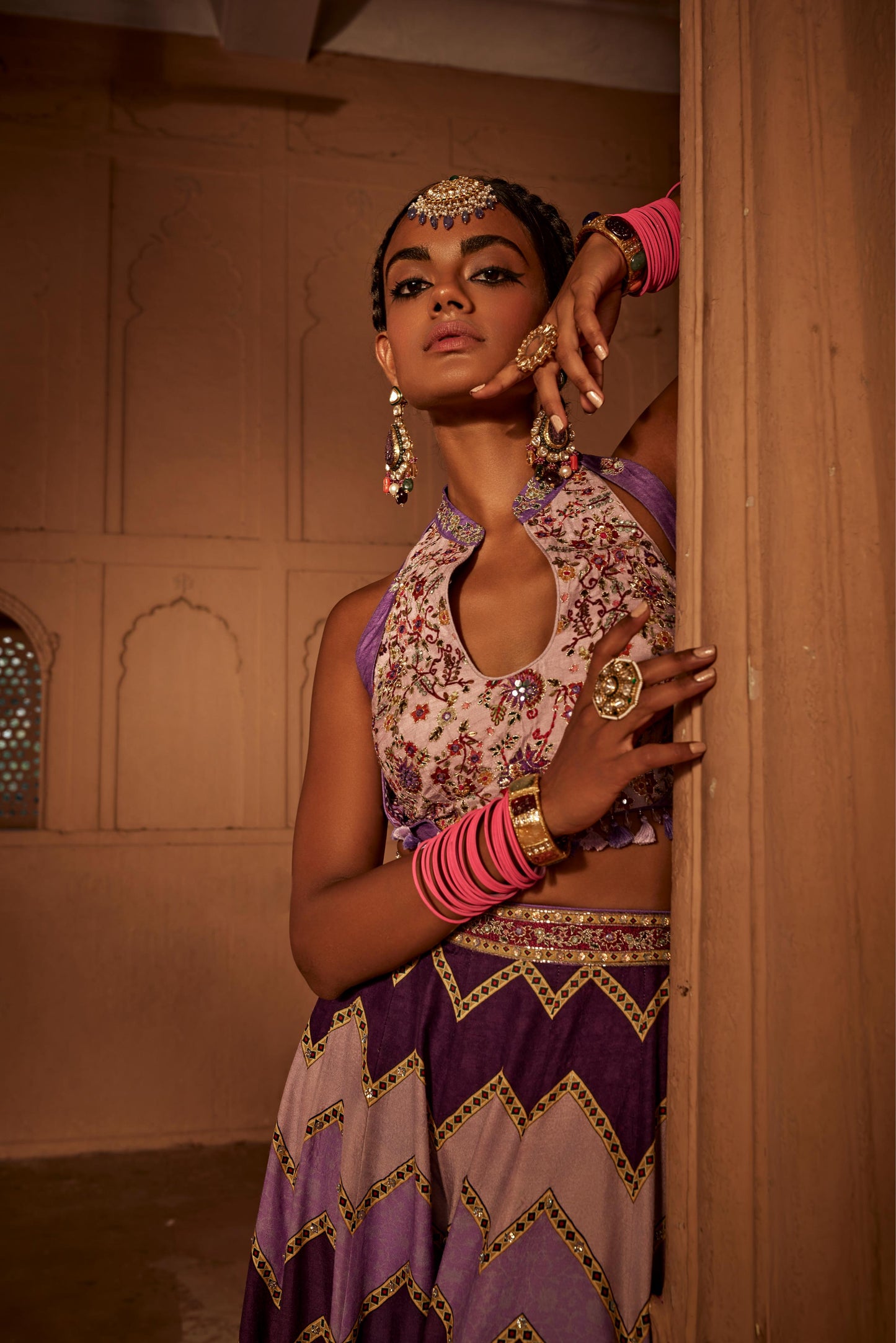 LEHER SHARARA SET