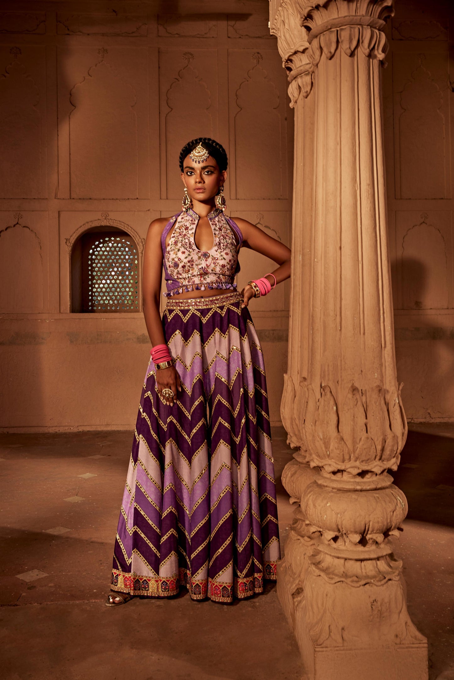 LEHER SHARARA SET