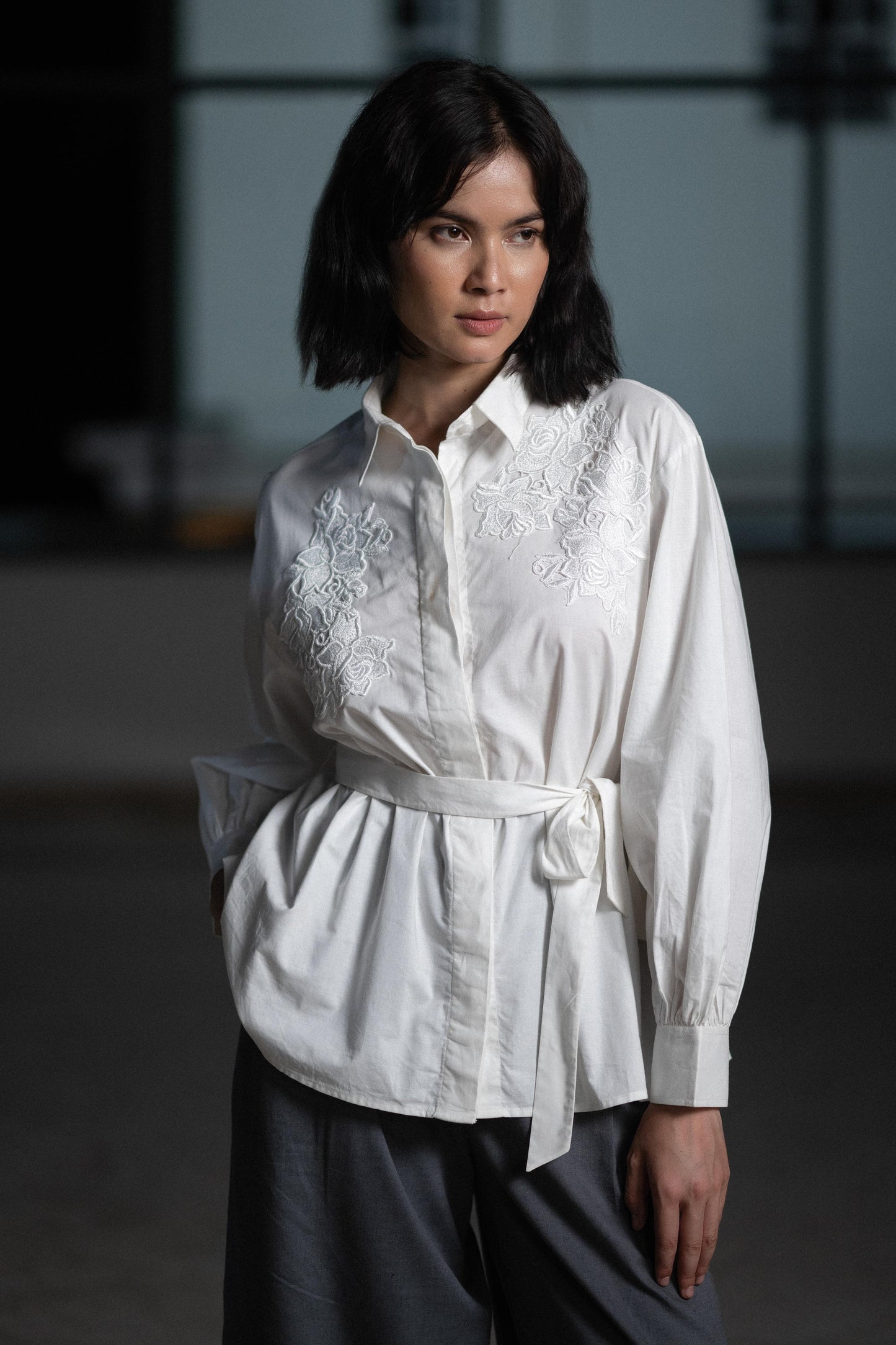 IVORY ROSE SHIRT