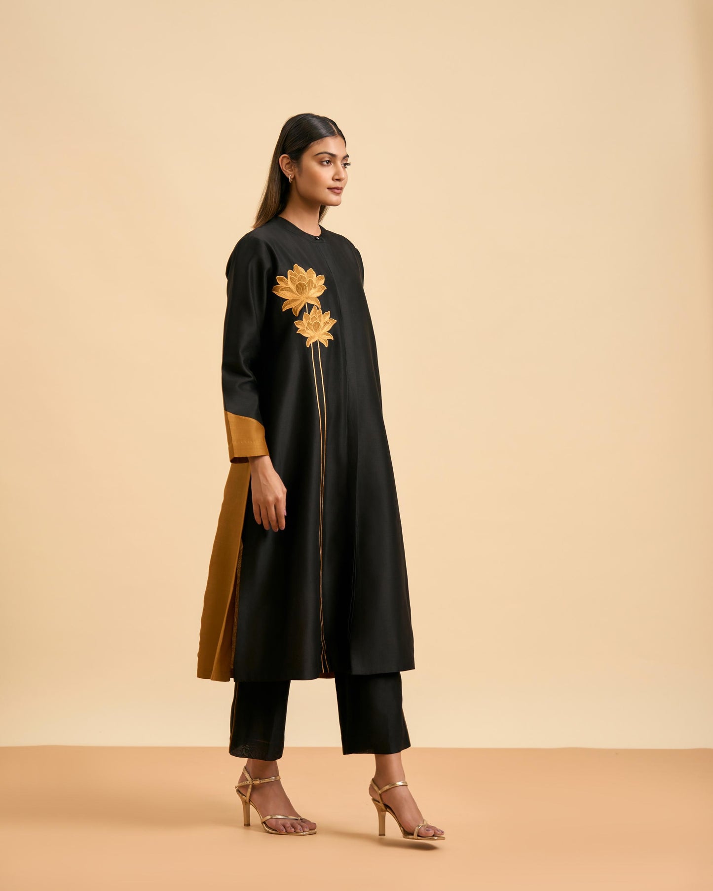 BLACK & GOLD ALLURE SUIT SET