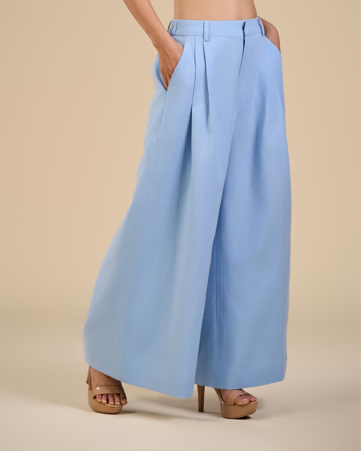BLUE ROSE FLARED PANTS