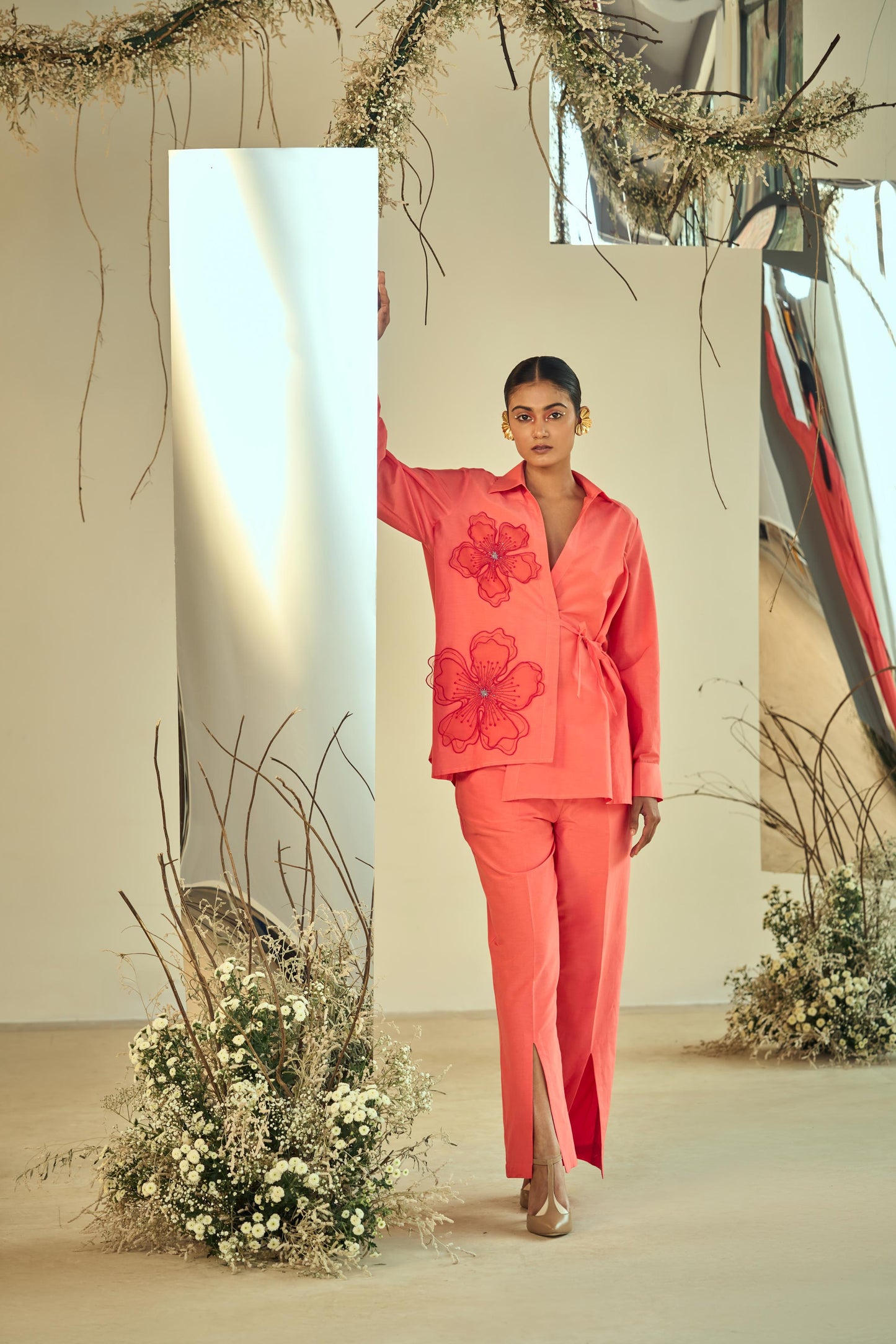 BREEZY CORAL CO-ORD SET