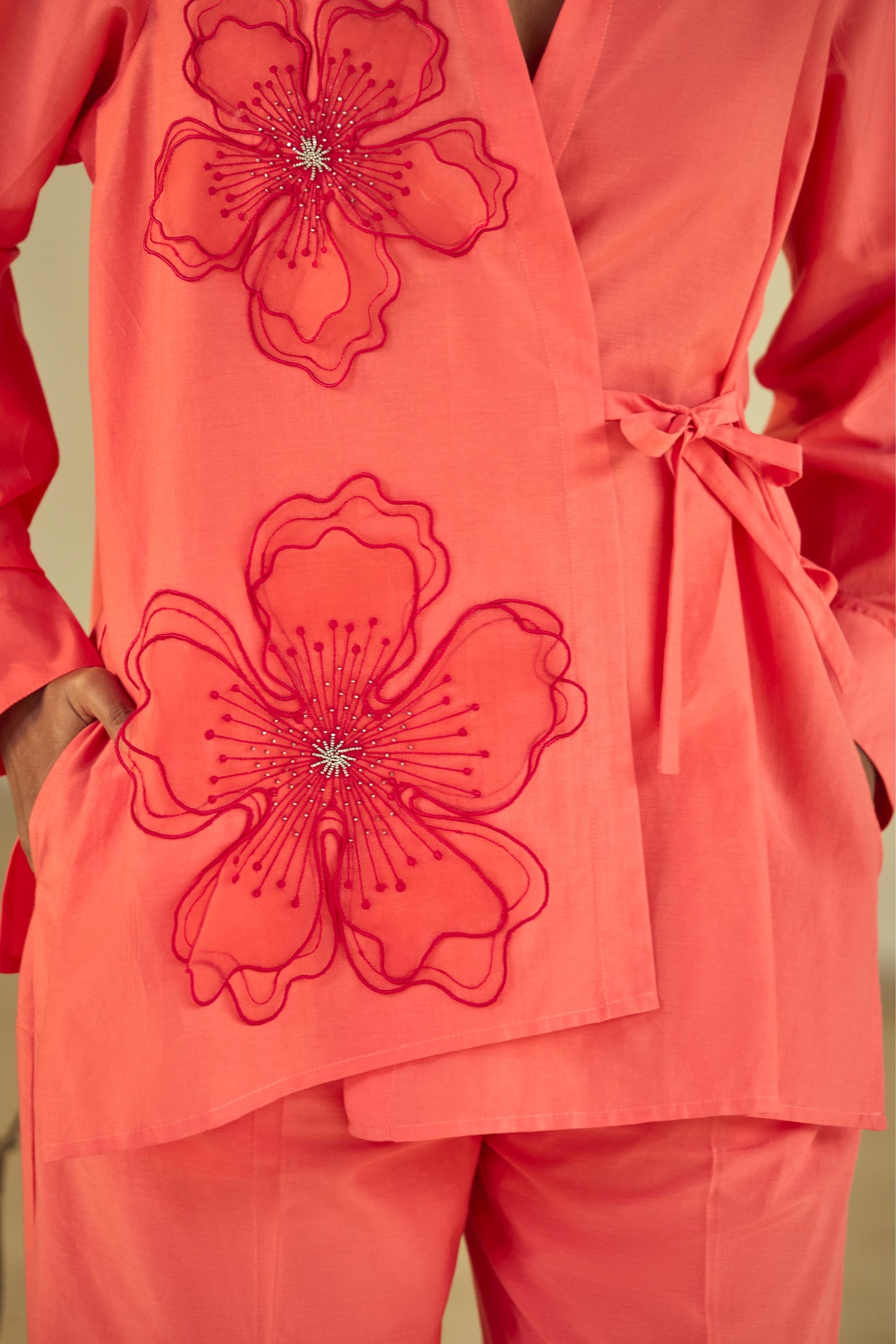 BREEZY CORAL CO-ORD SET