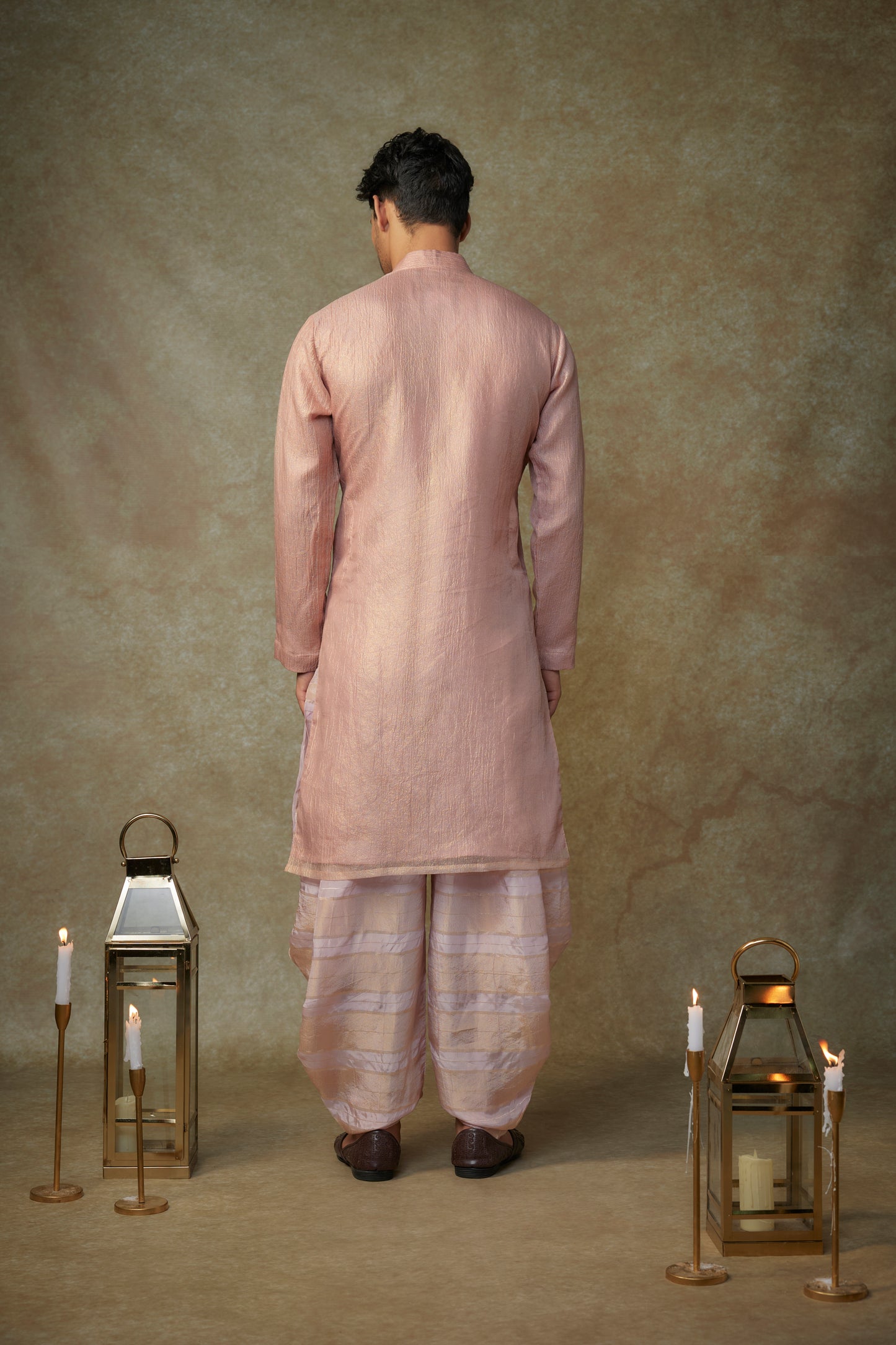 PEACH KURTA SET