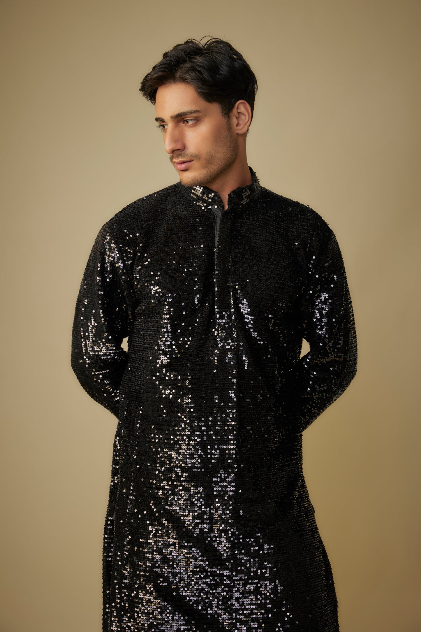 BLACK KURTA SET