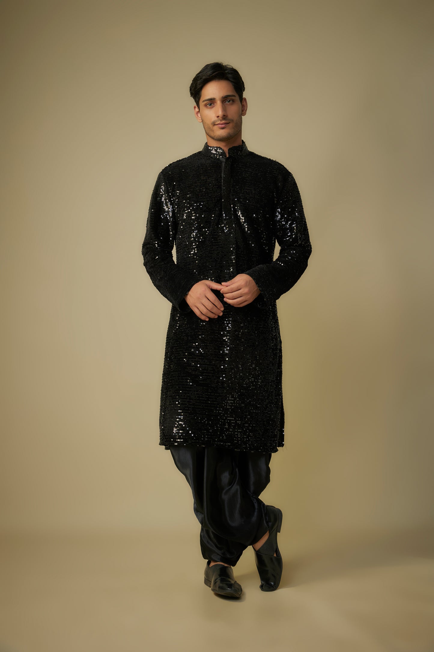 BLACK KURTA SET