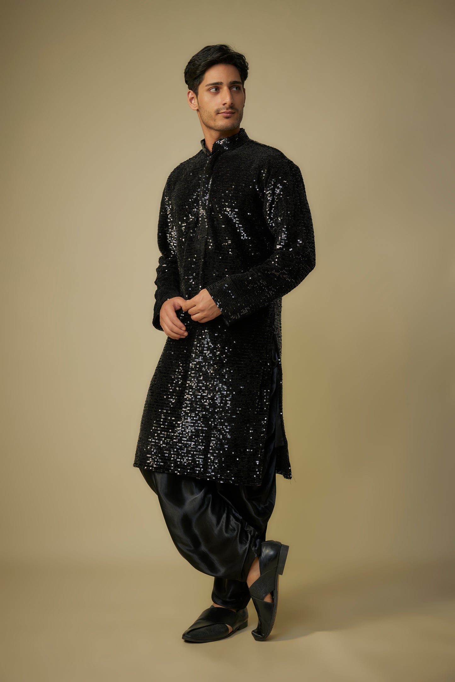 BLACK KURTA SET