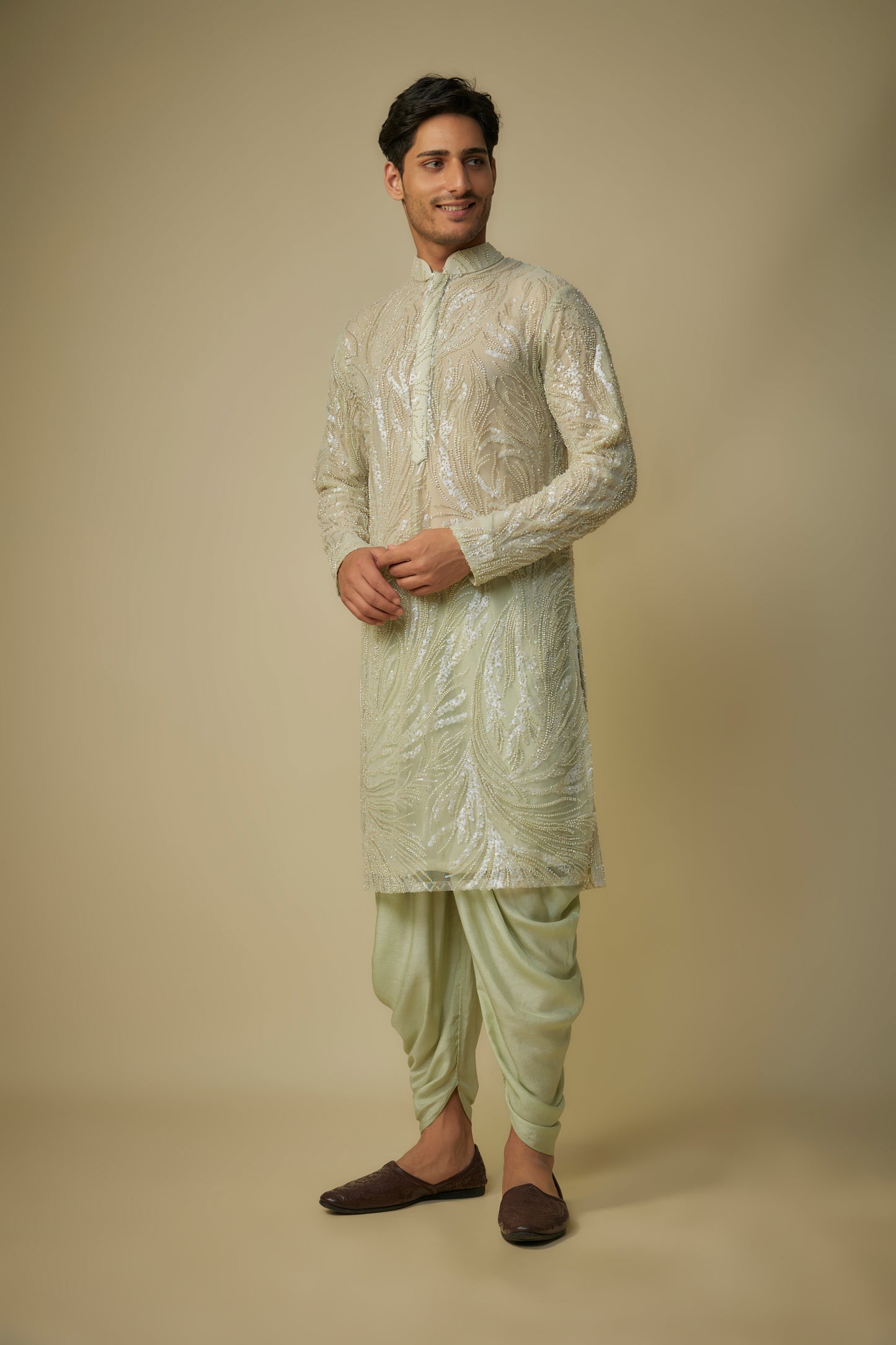 SAGE GREEN KURTA SET