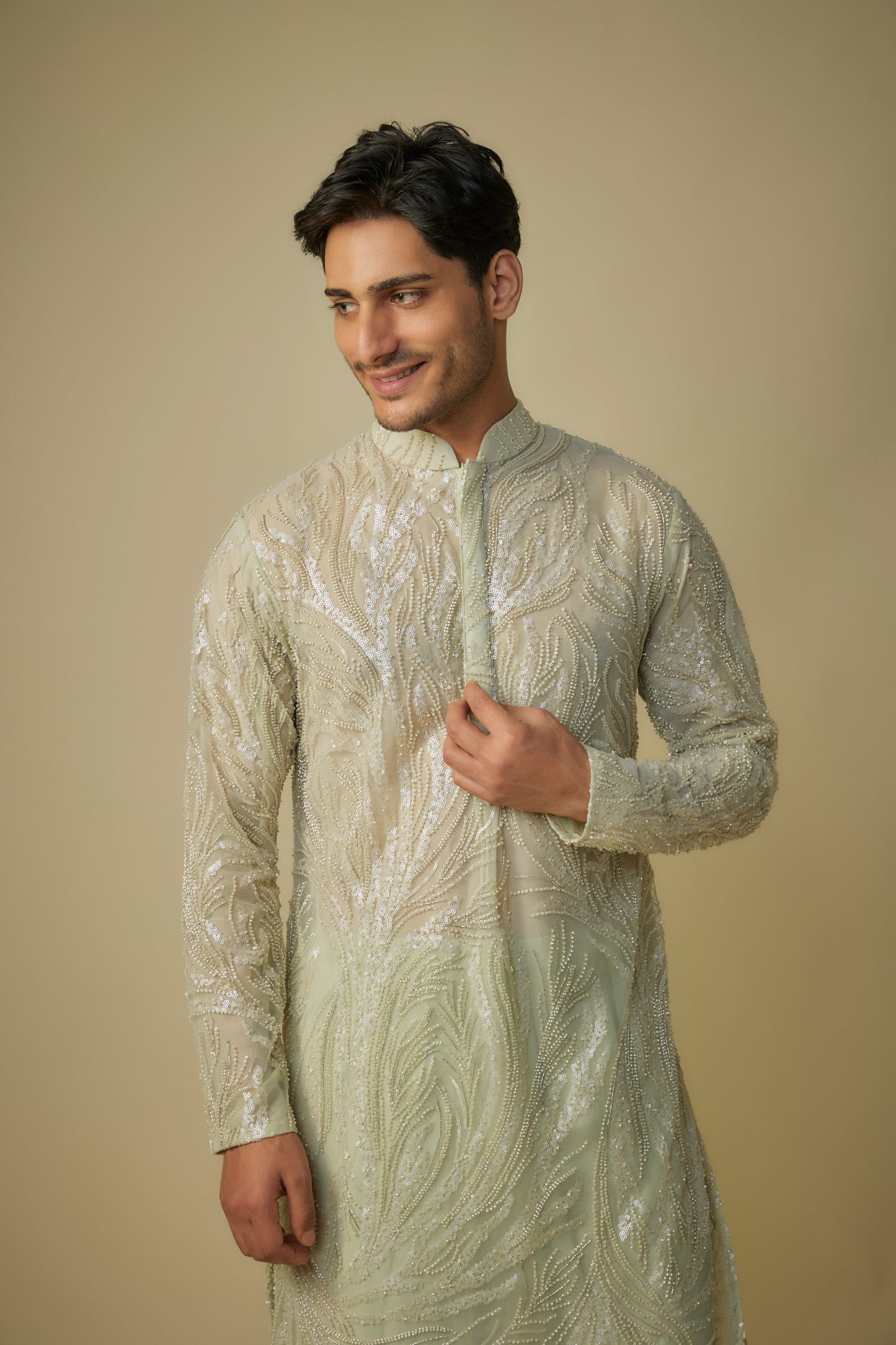 SAGE GREEN KURTA SET