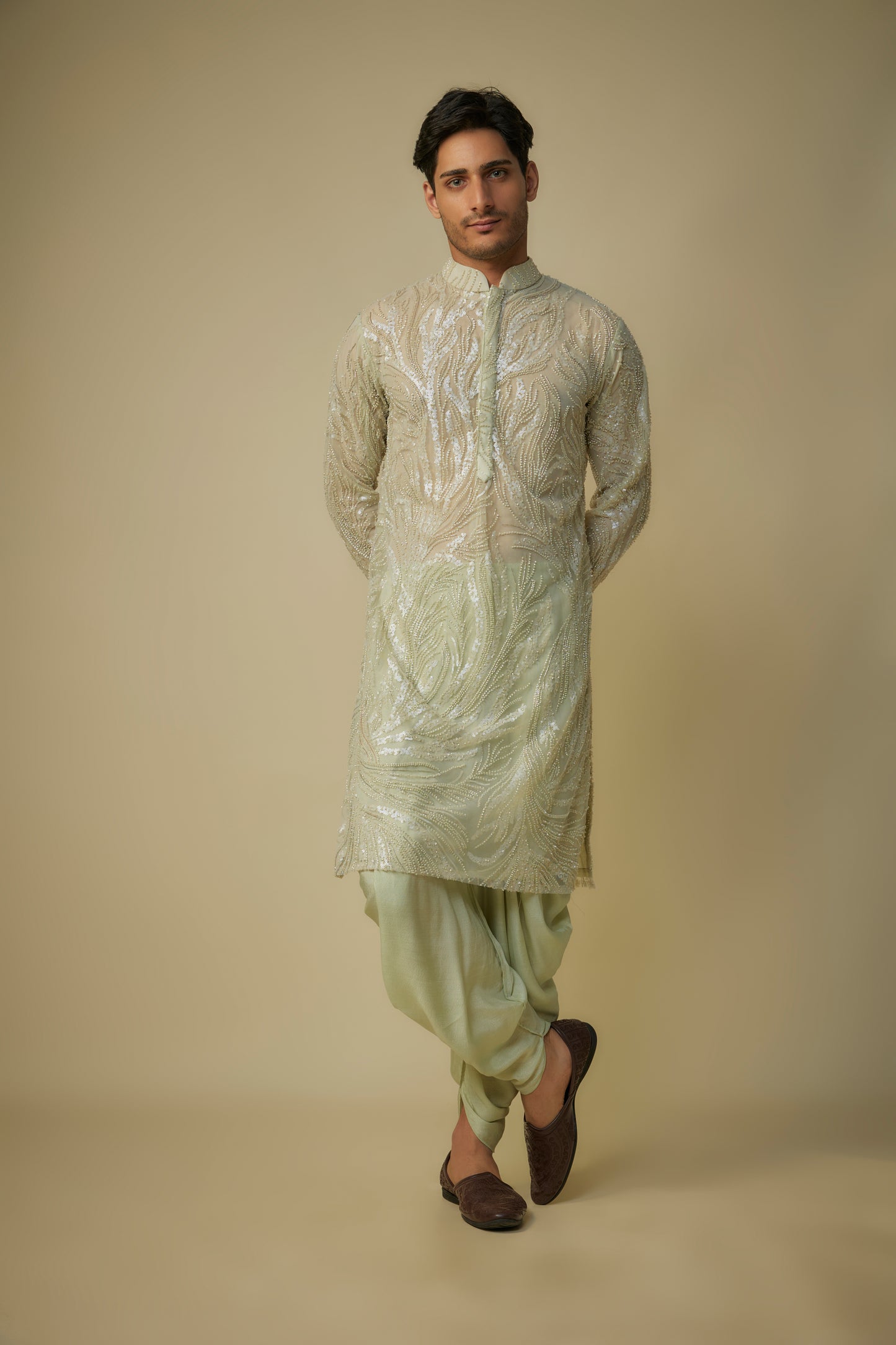 SAGE GREEN KURTA SET