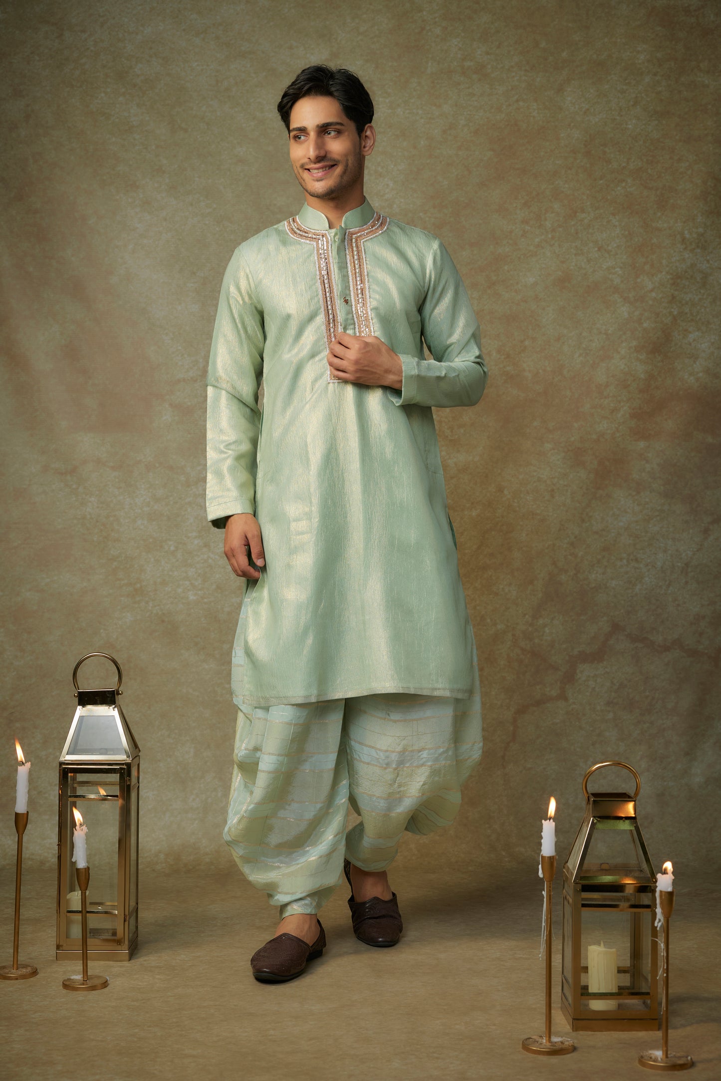 SAGE GREEN KURTA SET