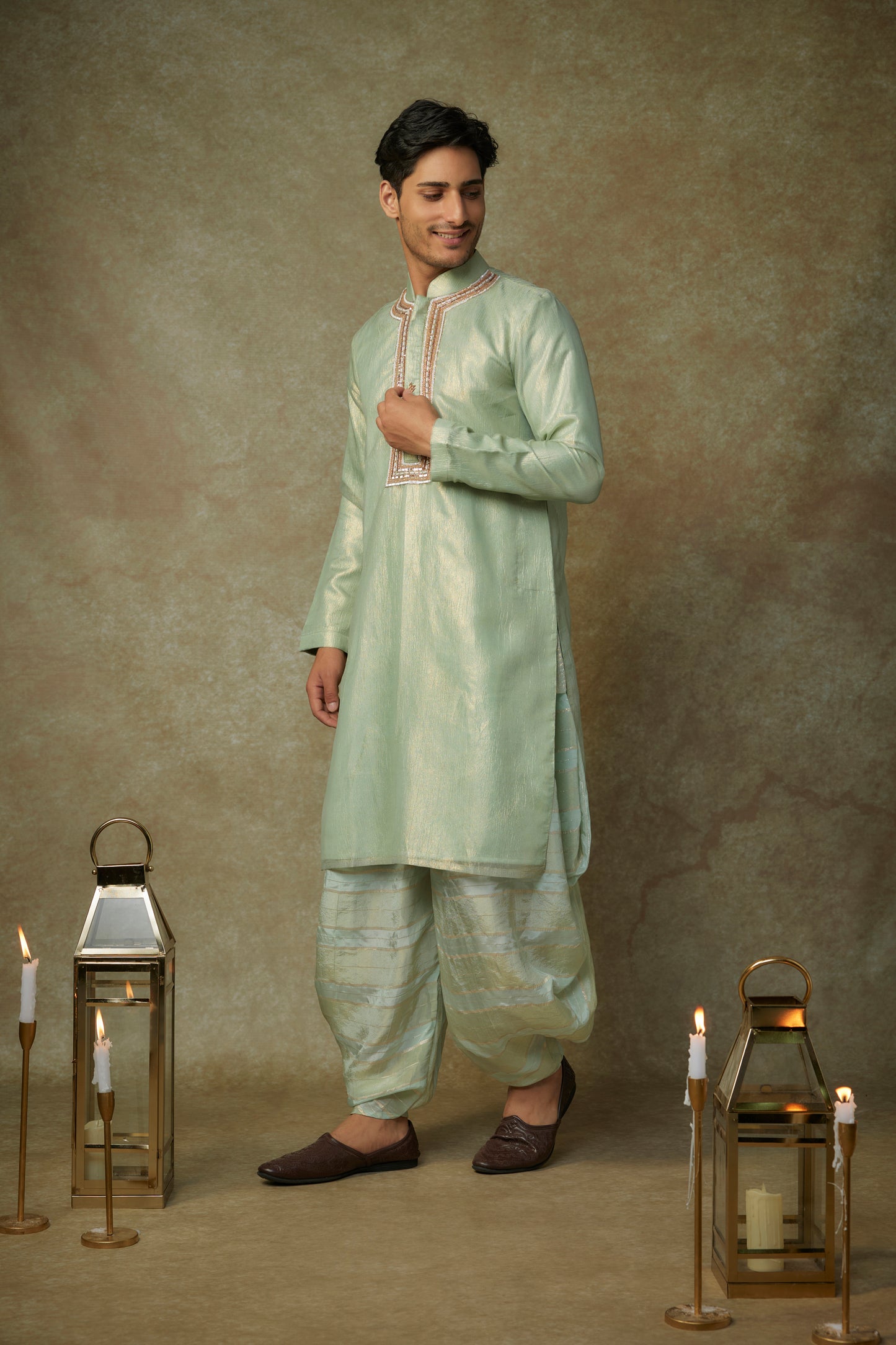 SAGE GREEN KURTA SET