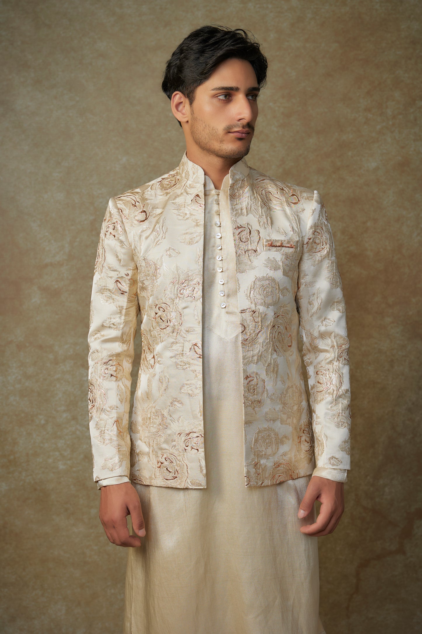BEIGE JACKET SET