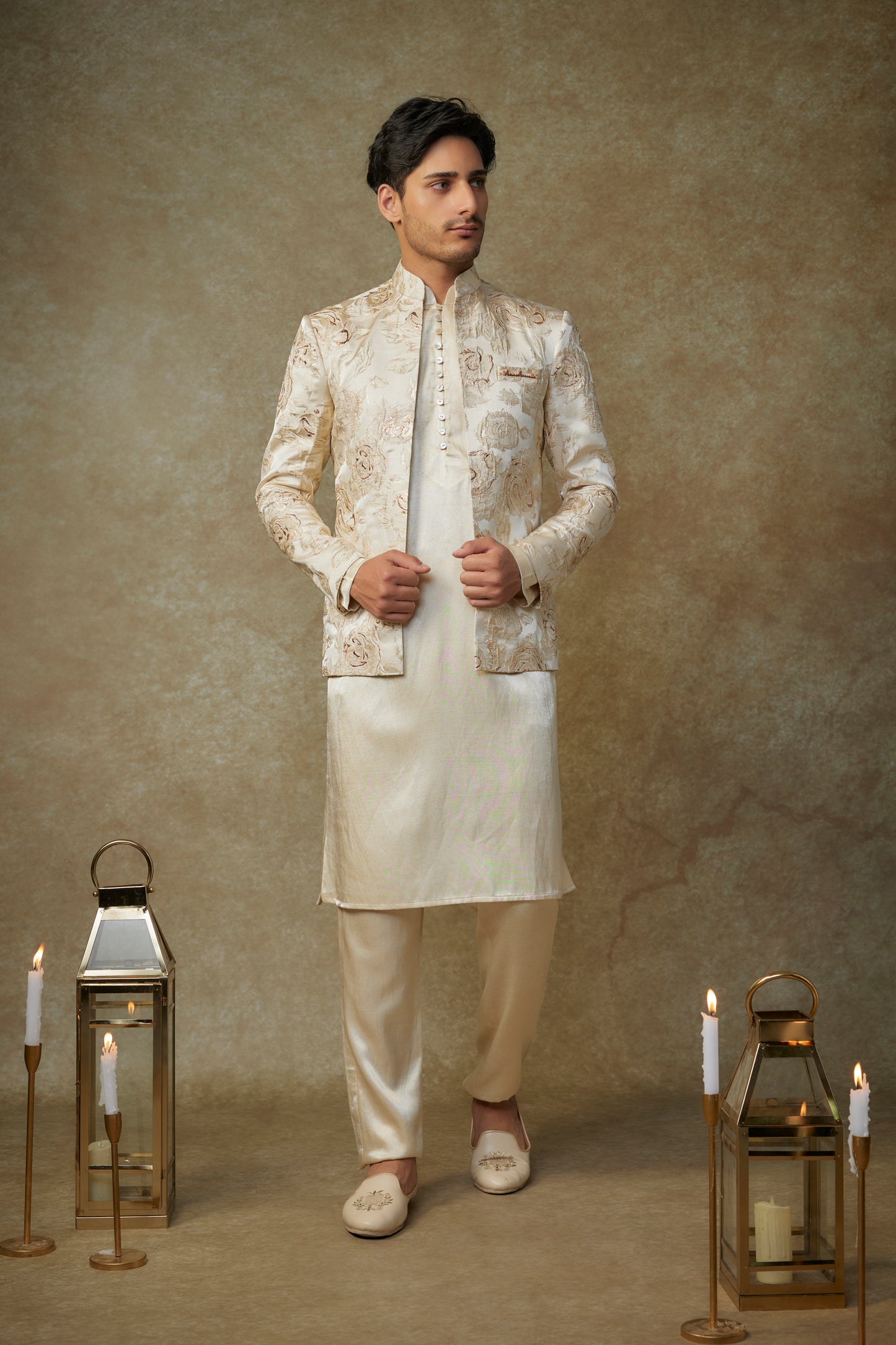 BEIGE JACKET SET