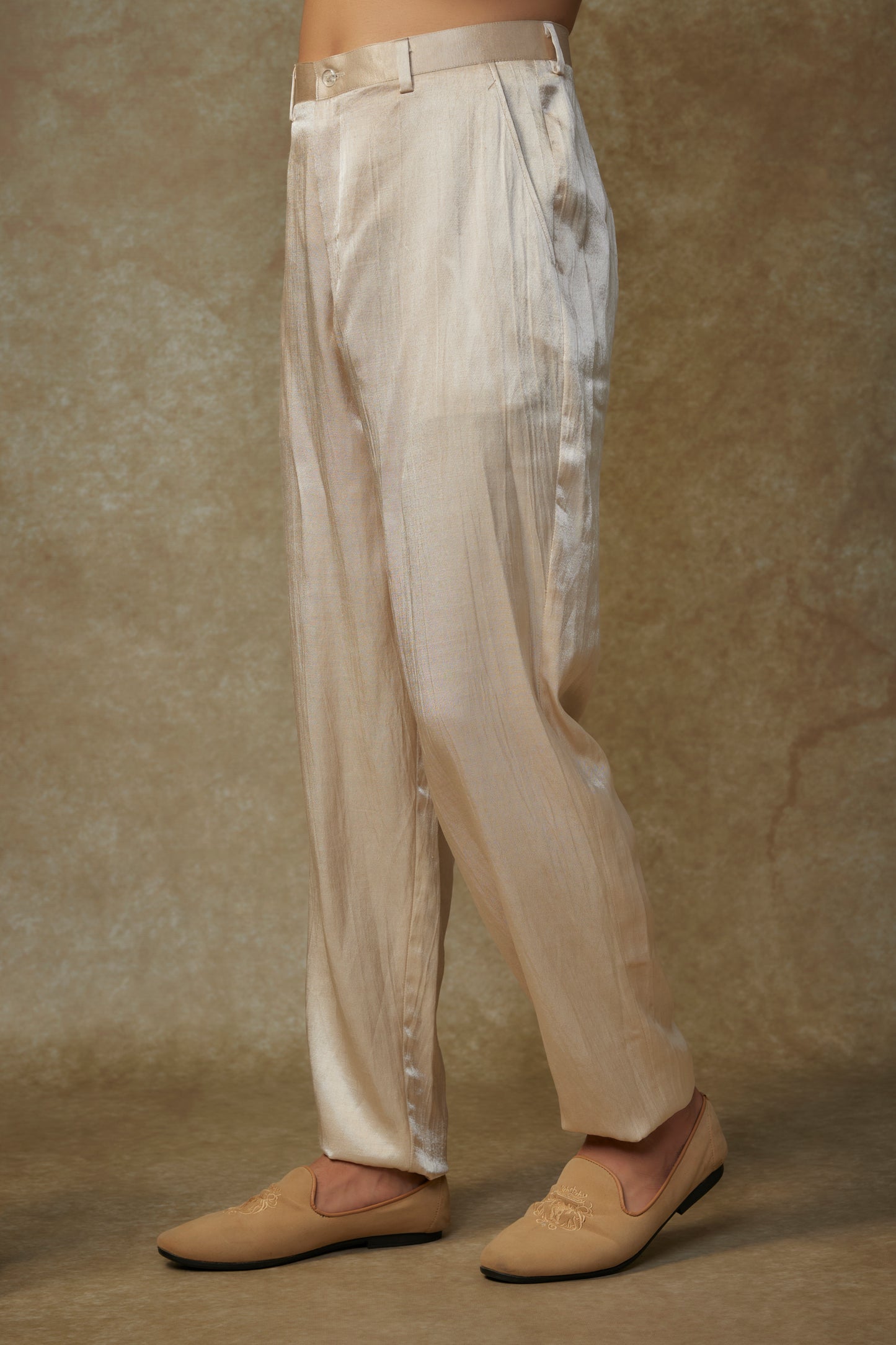BEIGE SHERWANI SET