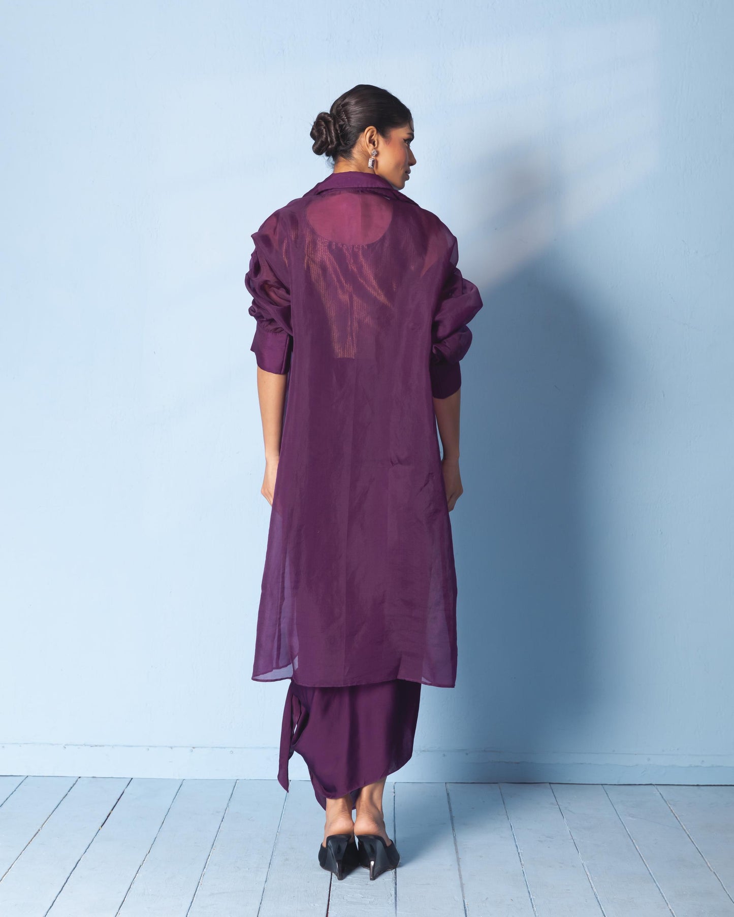 PURPLE SKIRT SET