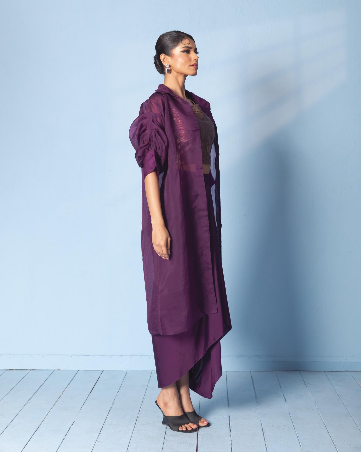 PURPLE SKIRT SET