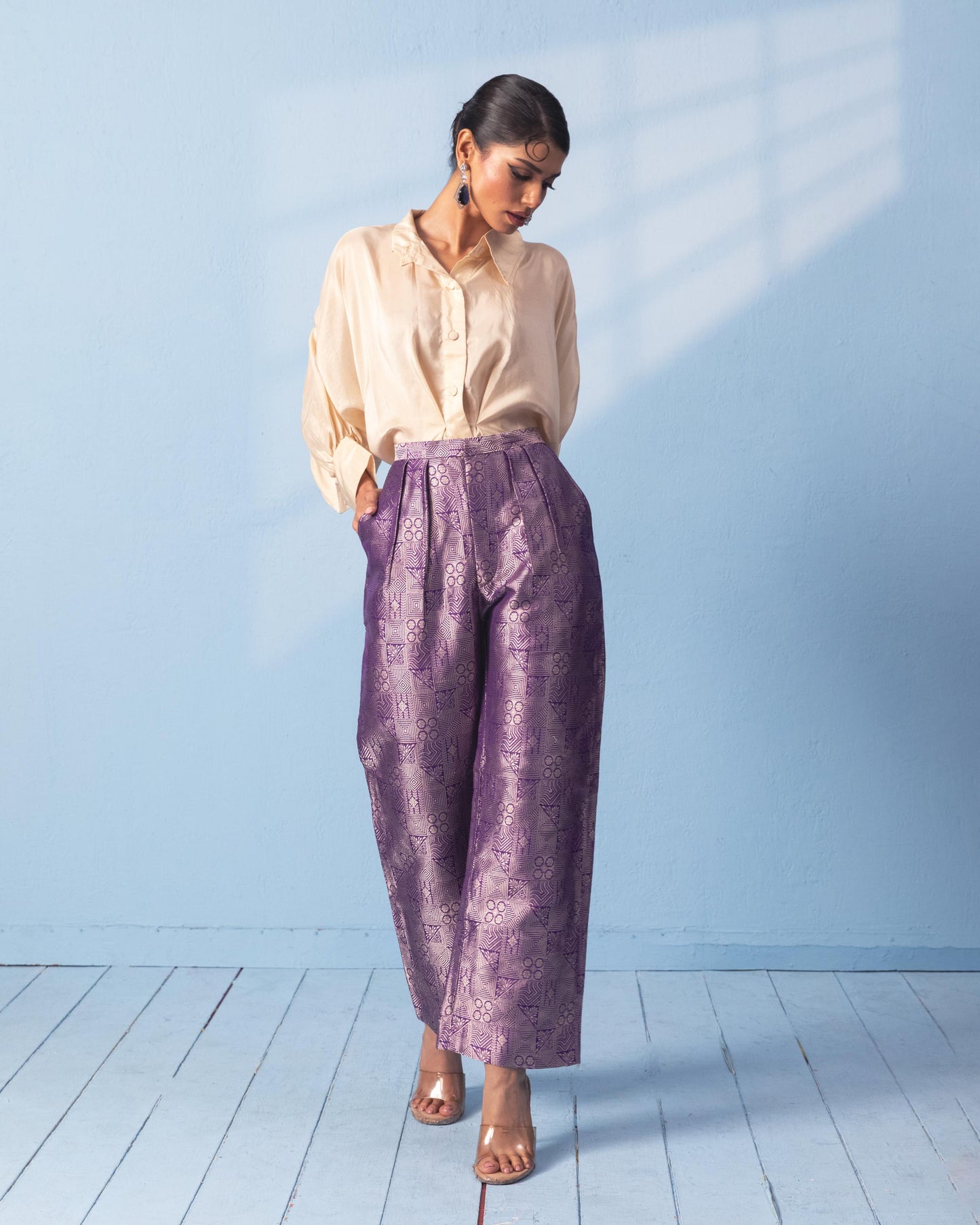 PURPLE PANT SET