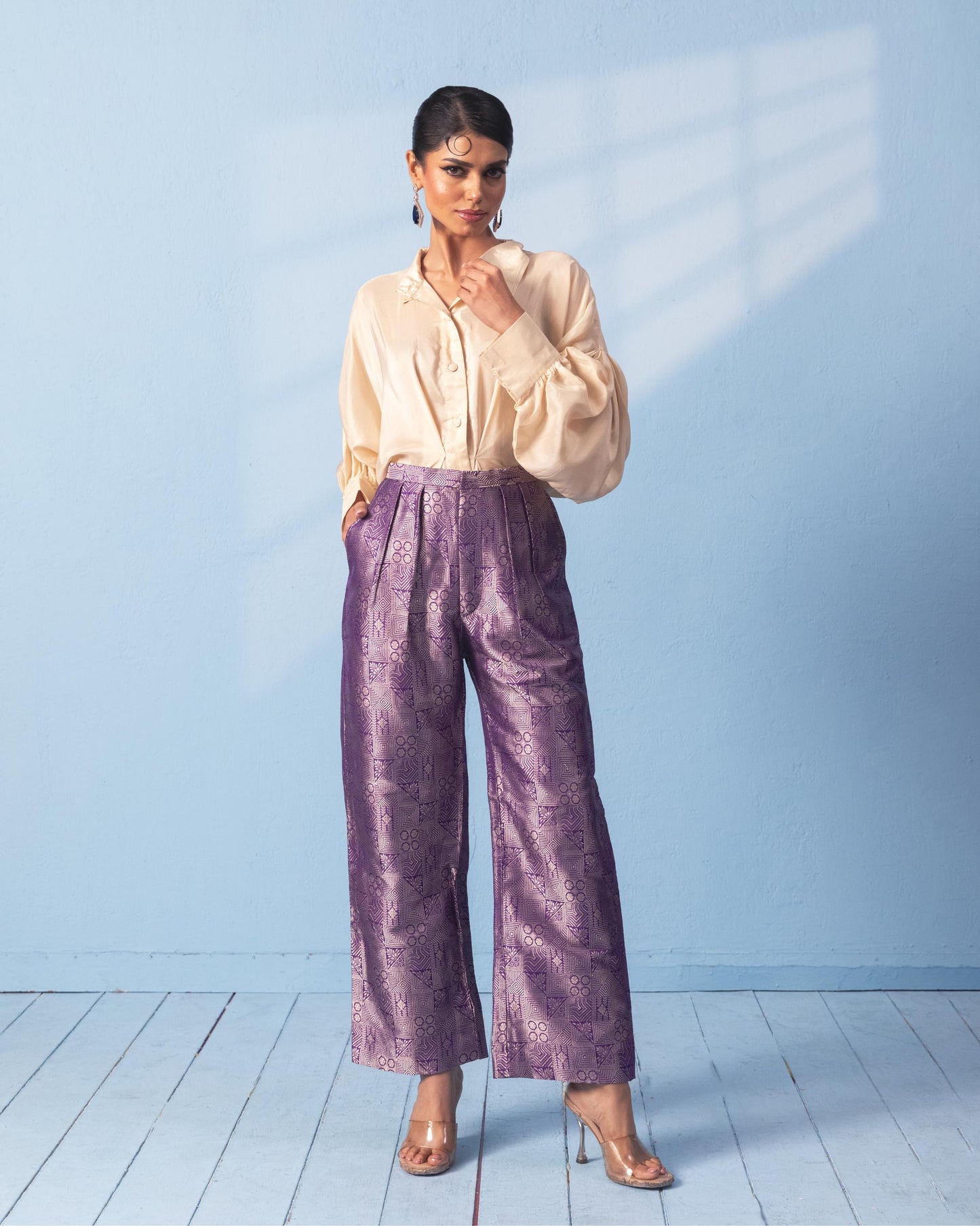 PURPLE PANT SET