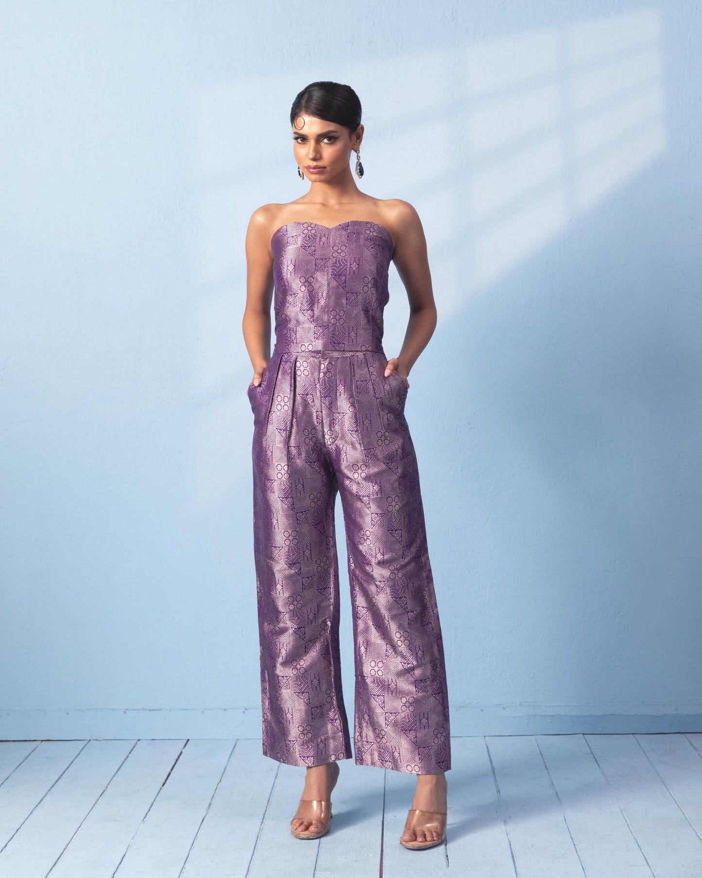 PURPLE TROUSER SET