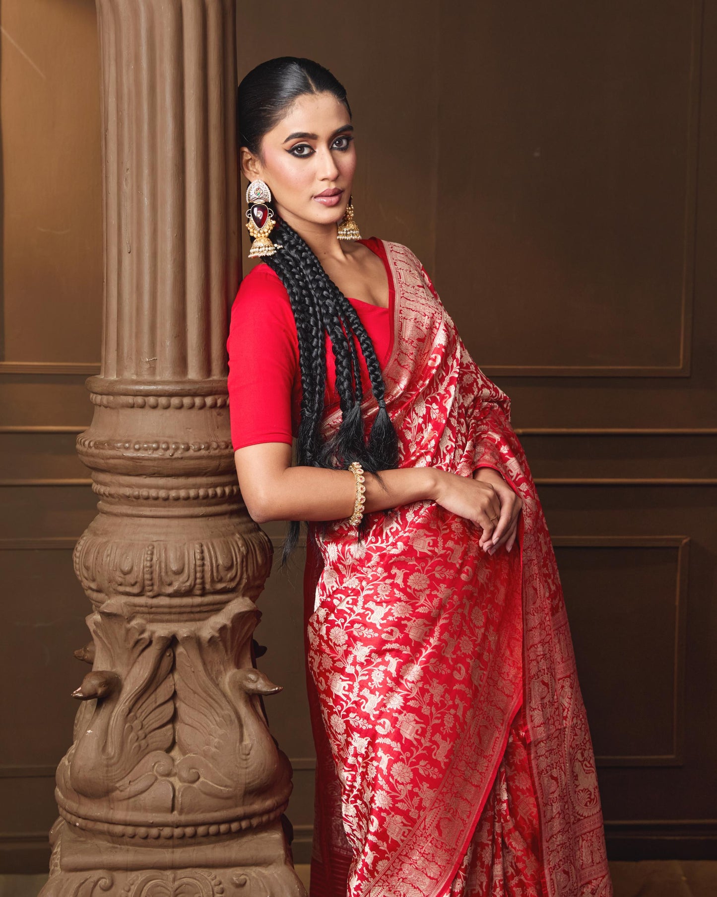 RED SAREE