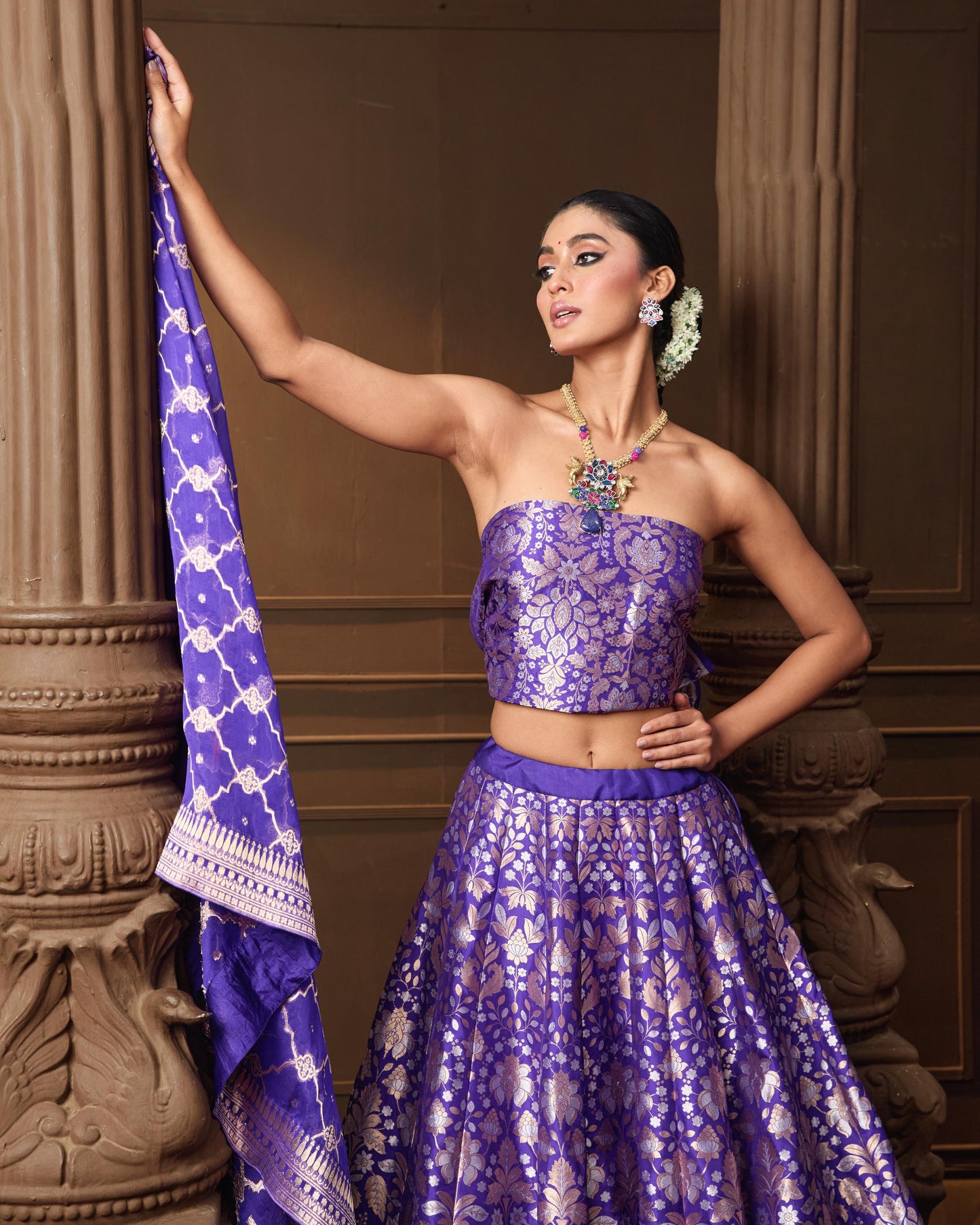 PURPLE LEHENGA