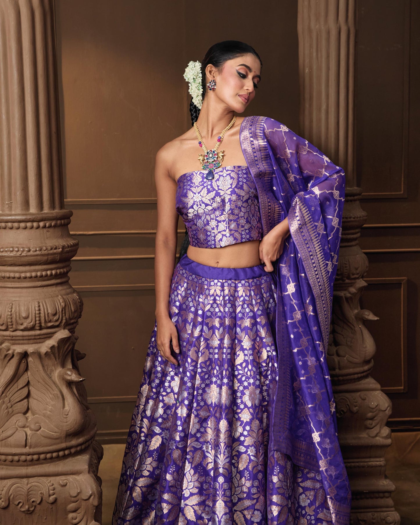 PURPLE LEHENGA
