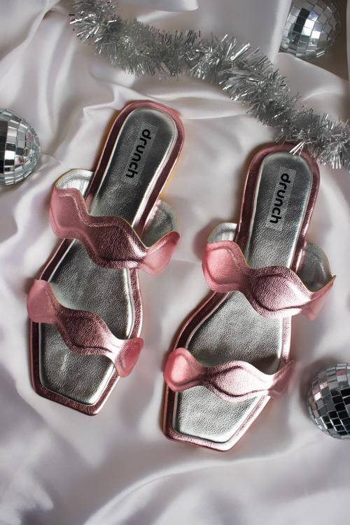 BELLINI FLATS - METALLIC PINK