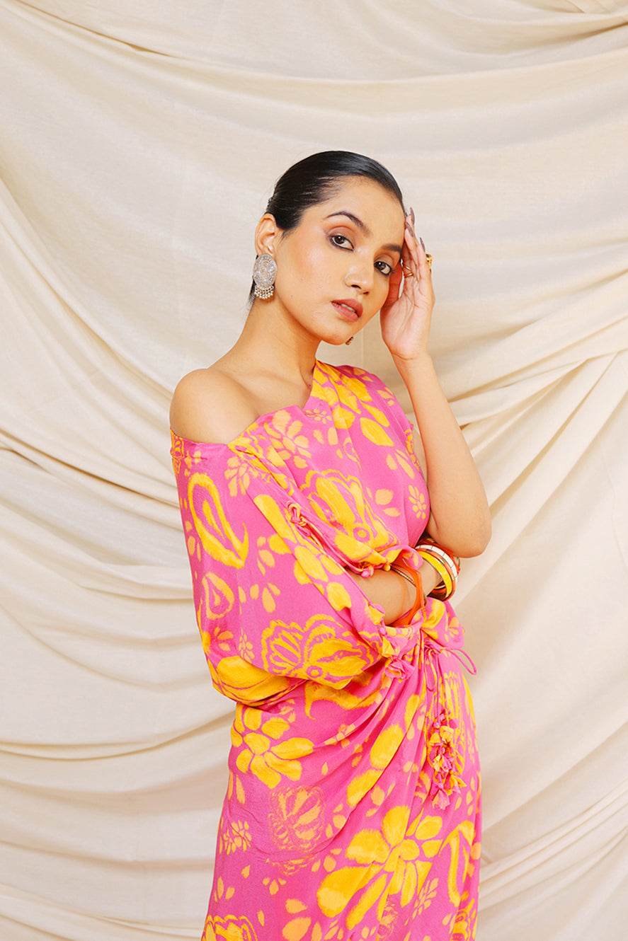 PACHEDI PEELI BUTI DRESS