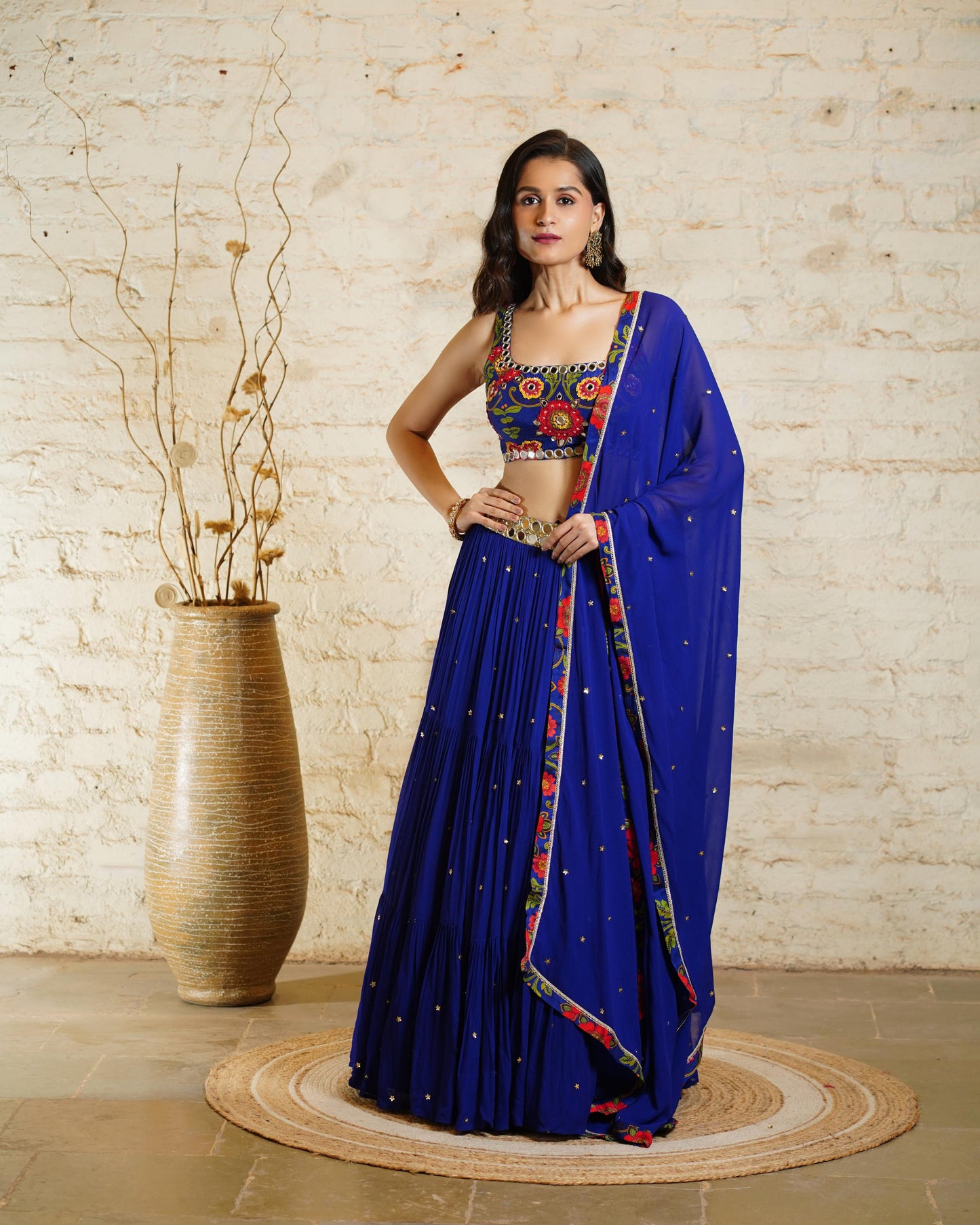 RIA BLUE LEHENGA & BLOUSE & DUPATTA