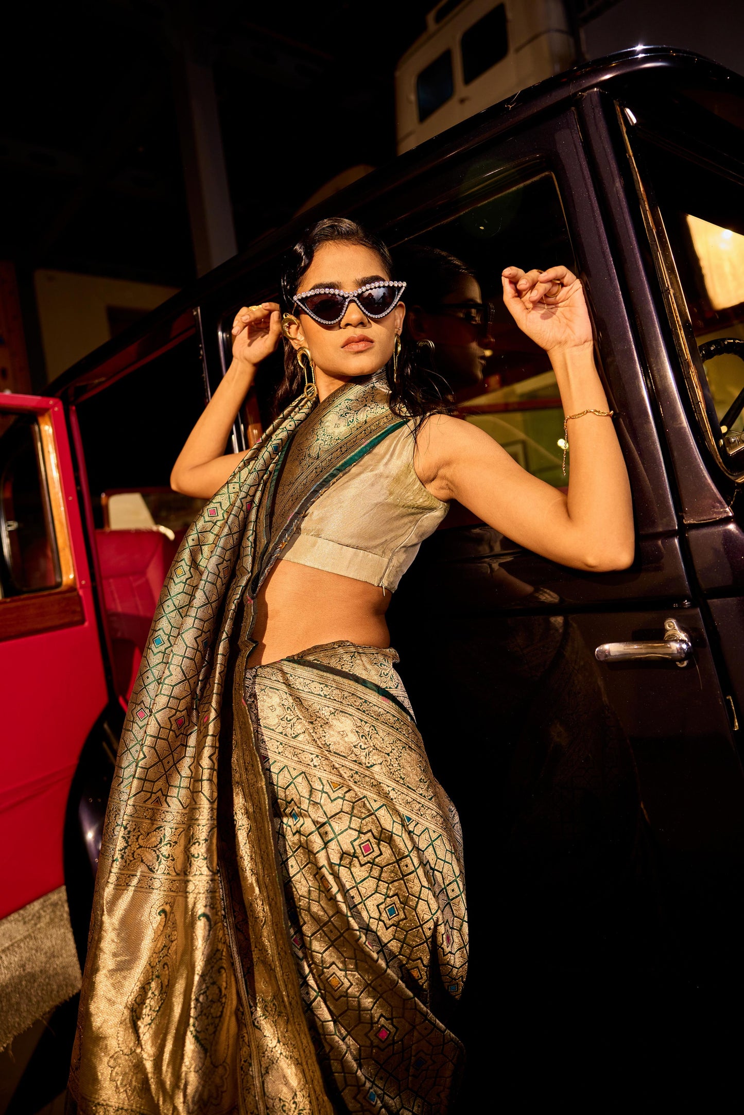 GREEN SILK SAREE