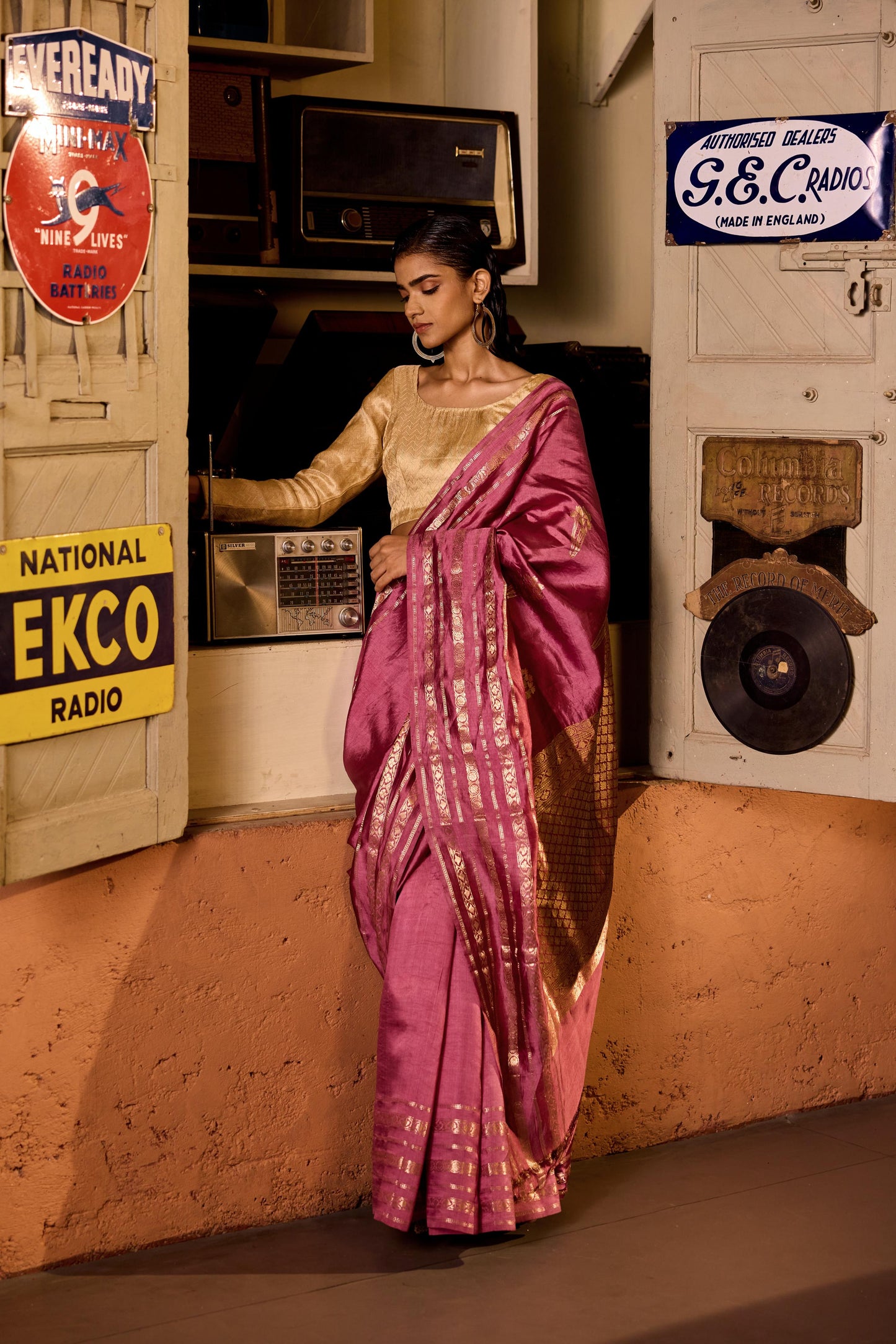 PINK SILK SAREE