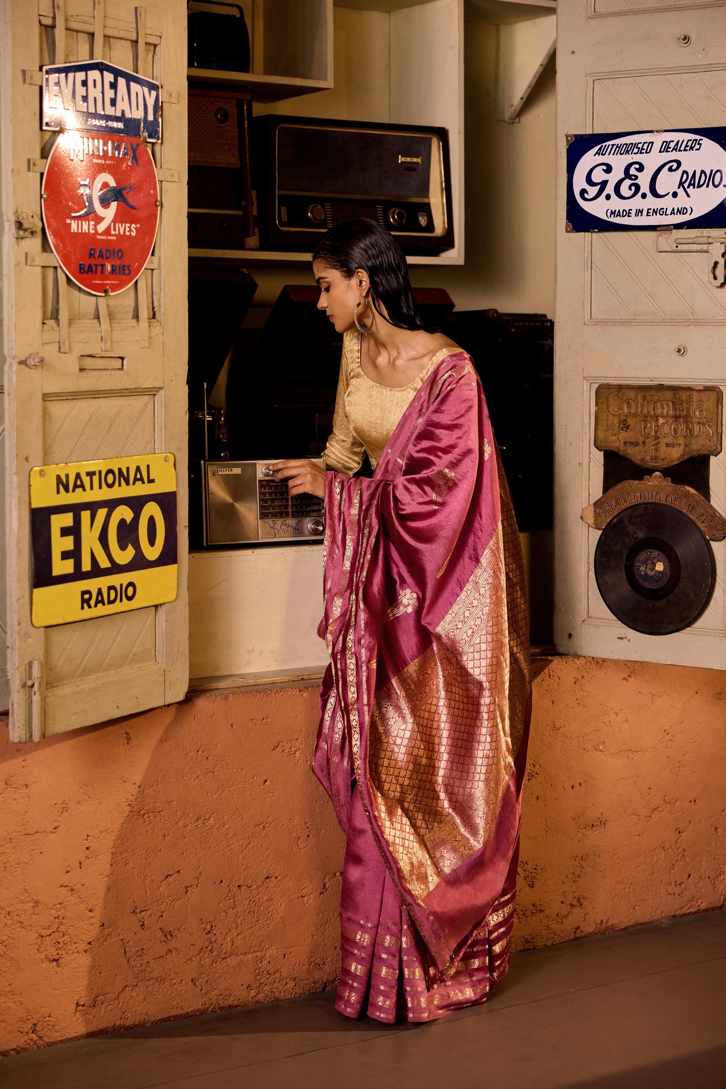 PINK SILK SAREE