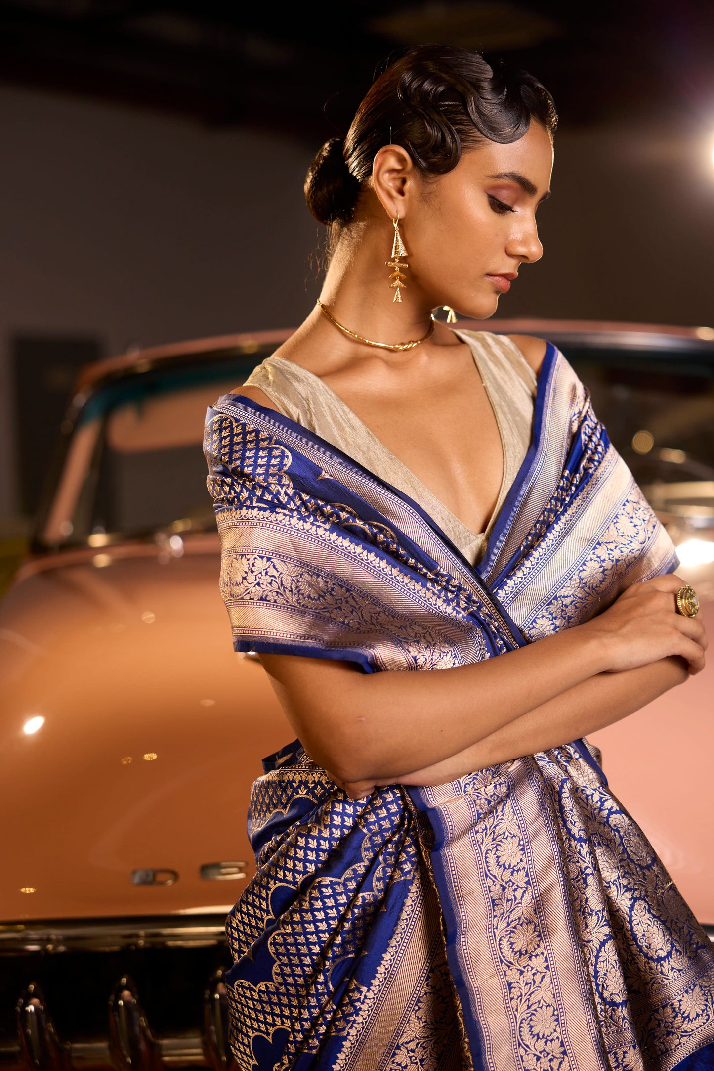 BLUE SILK SAREE