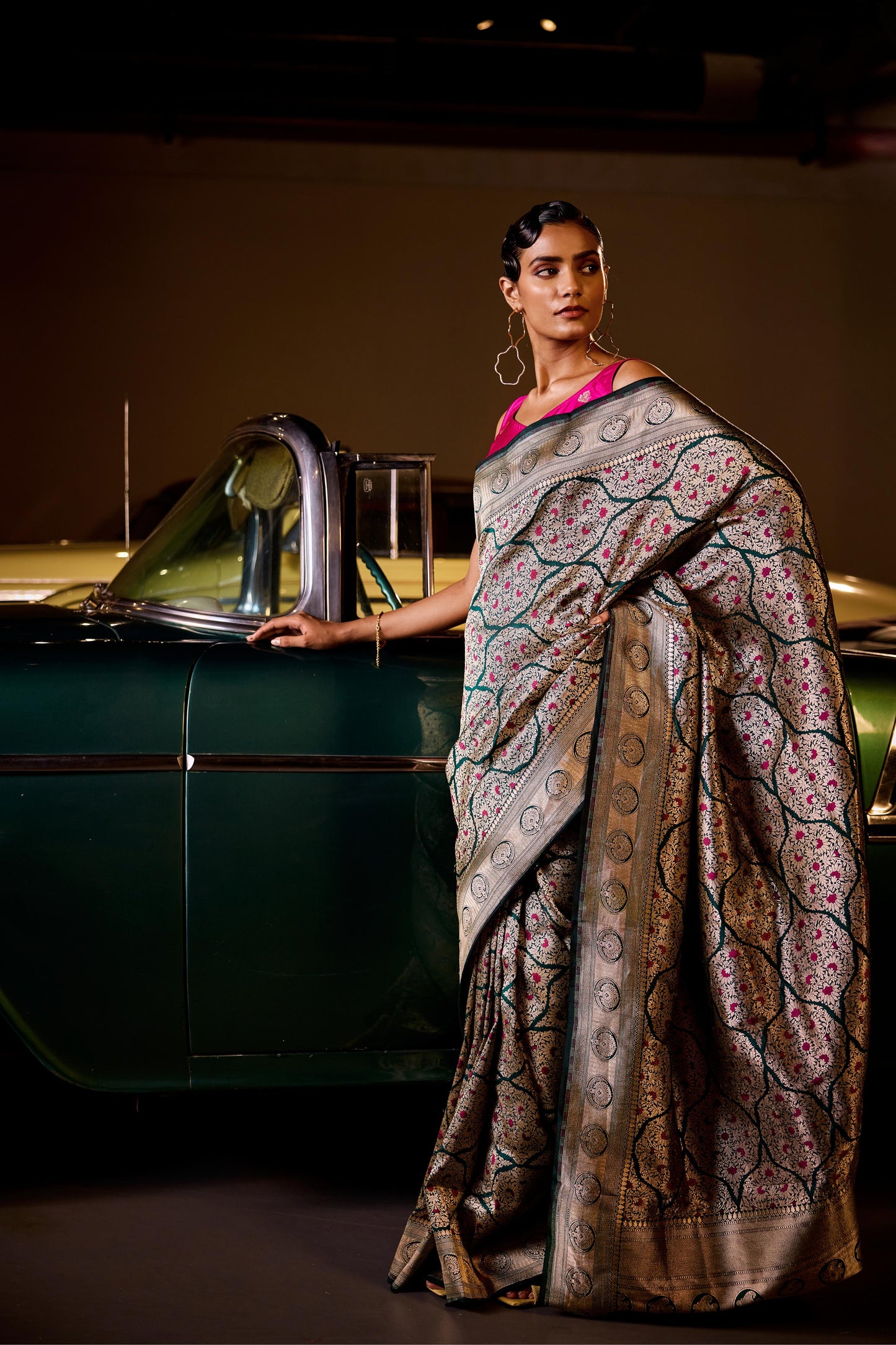 GREEN SILK SAREE