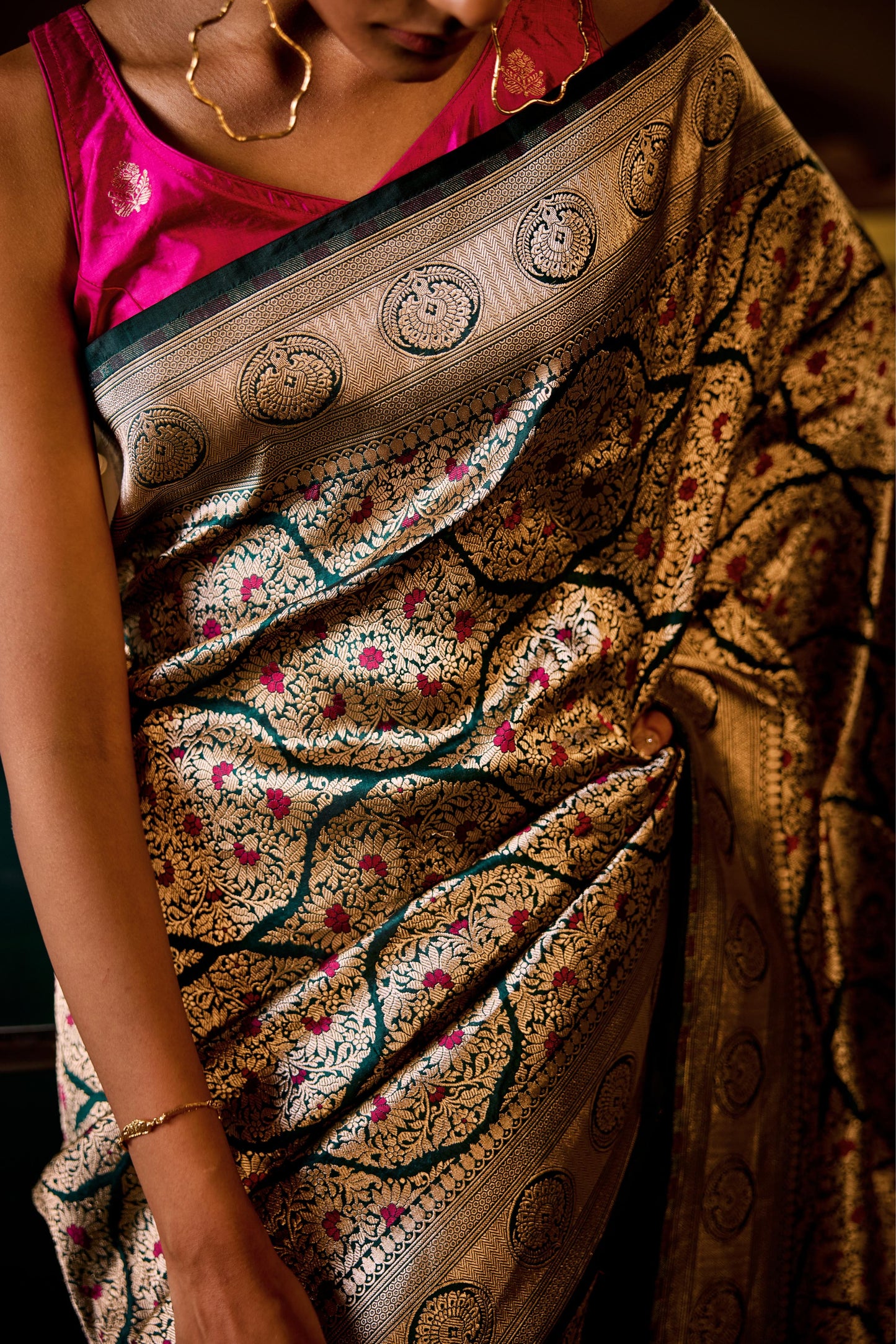 GREEN SILK SAREE