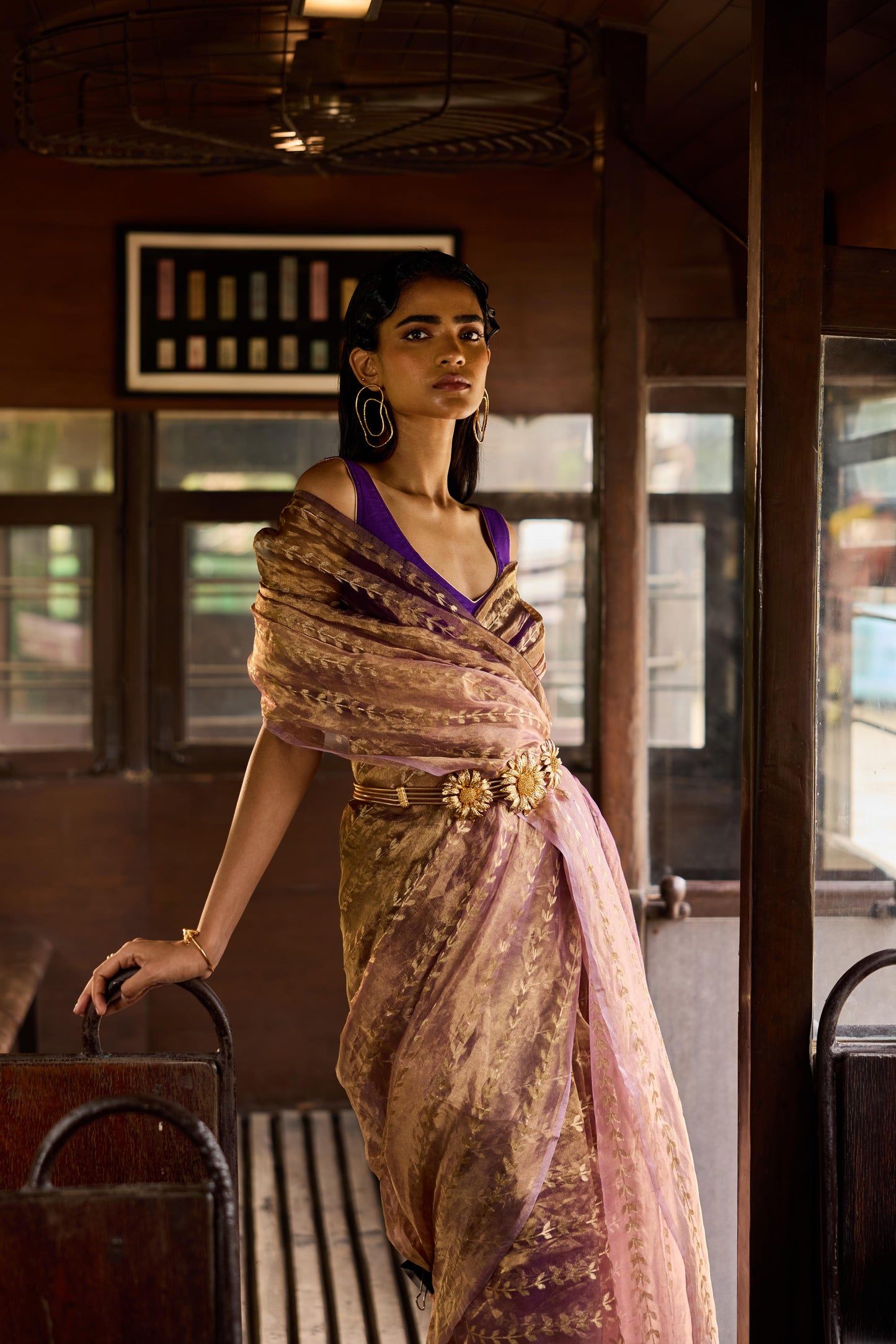 PURPLE SILK SAREE