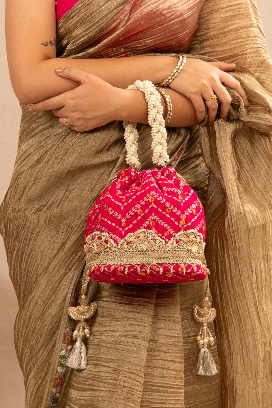 RUMANI BANDHANI BUCKET BAG