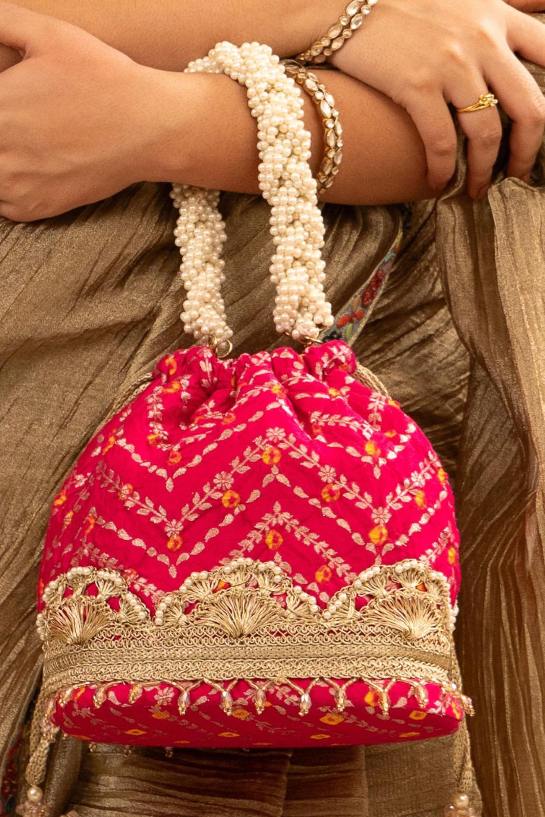 RUMANI BANDHANI BUCKET BAG