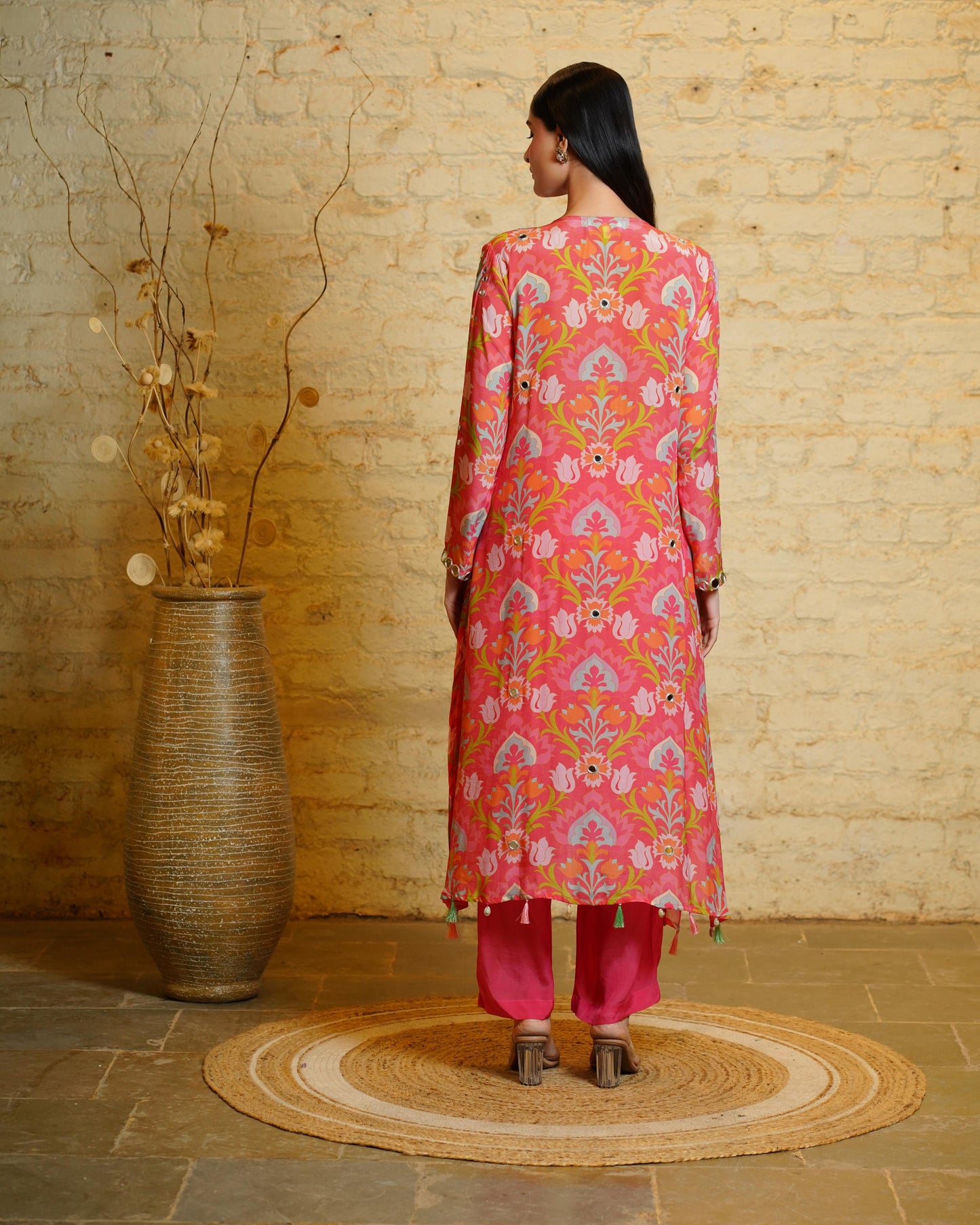 SAMARA LOTUS CORAL KURTA & PANT