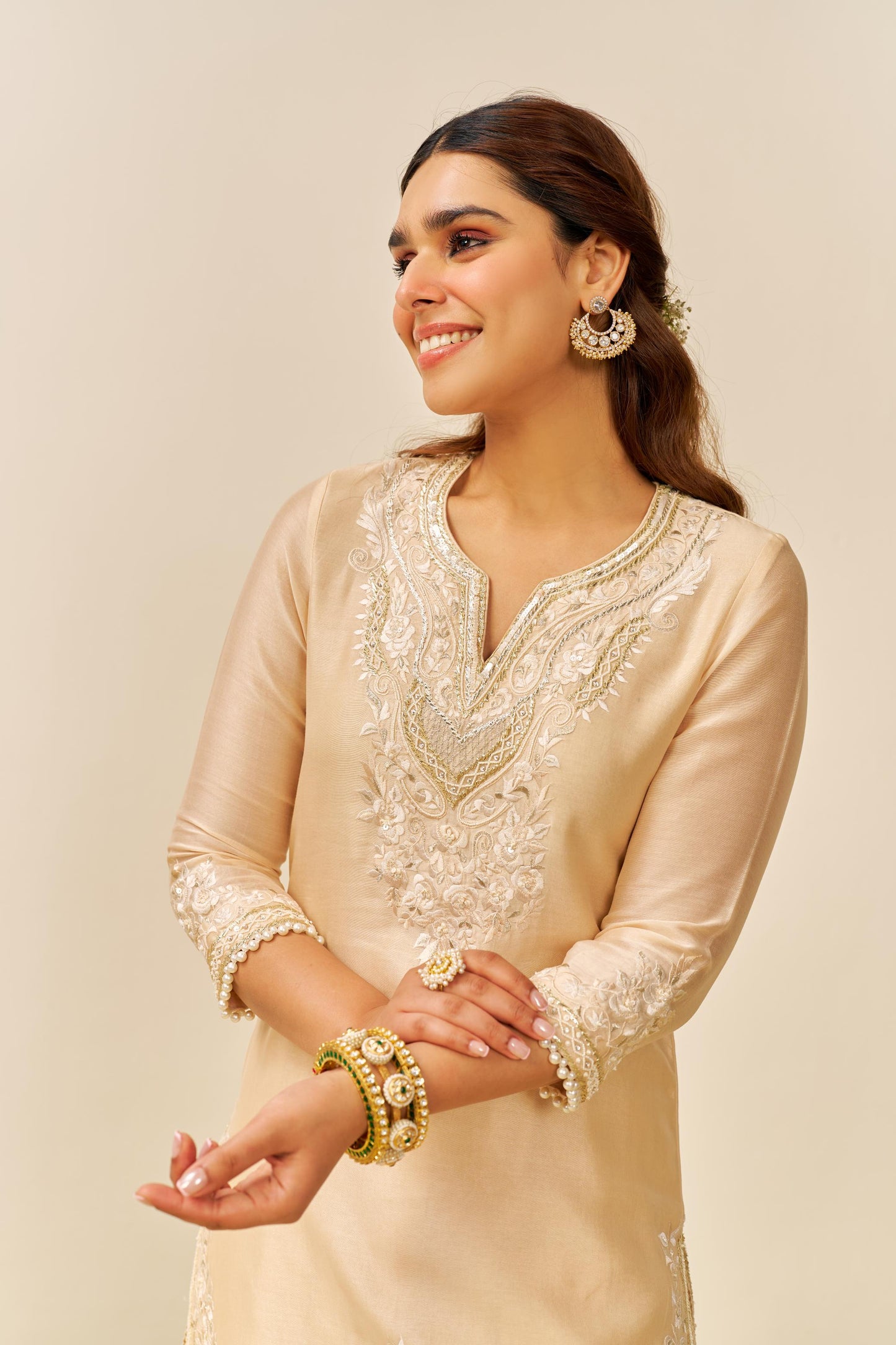 HANIYA - SHORT KURTA WITH SALWAR AND DUPATTA