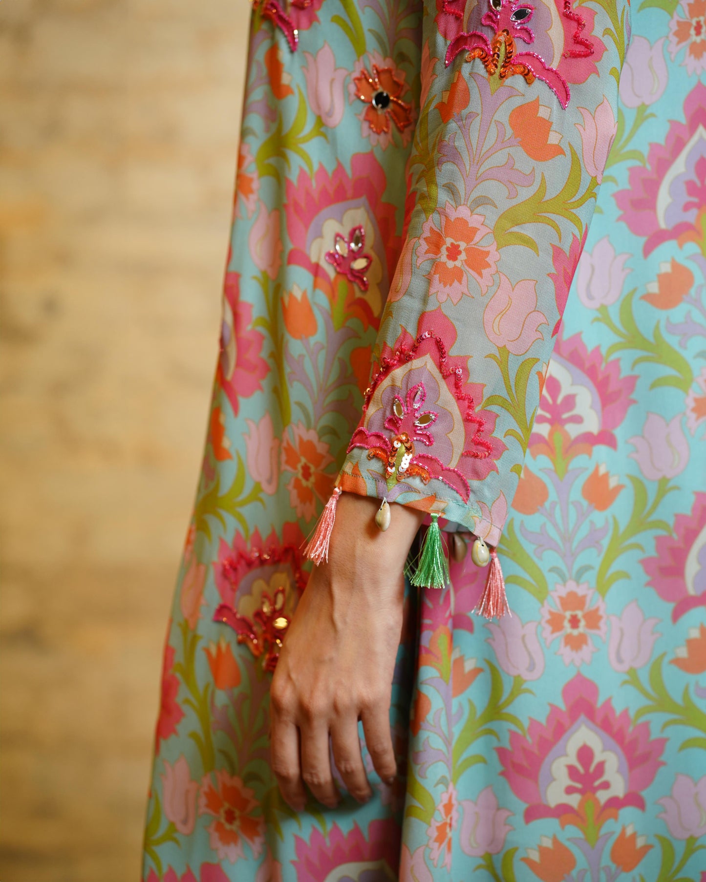 SEHER LOTUS AQUA TUNIC & DHOTI