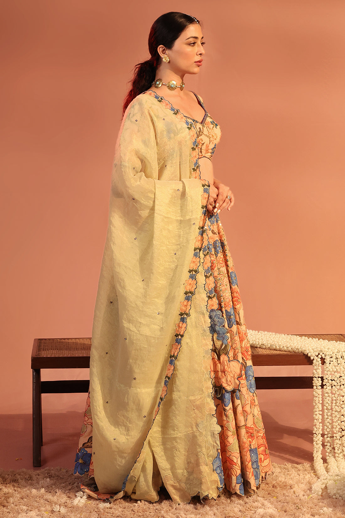 SADIRA EMBROIDERED LEHENGA SET