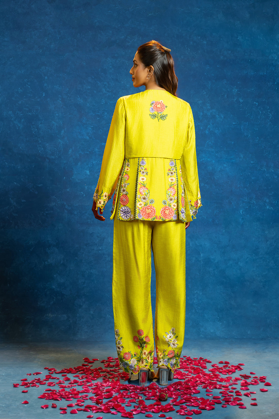 BAGHIRA EMBELLISHED PANELLED PANT SET